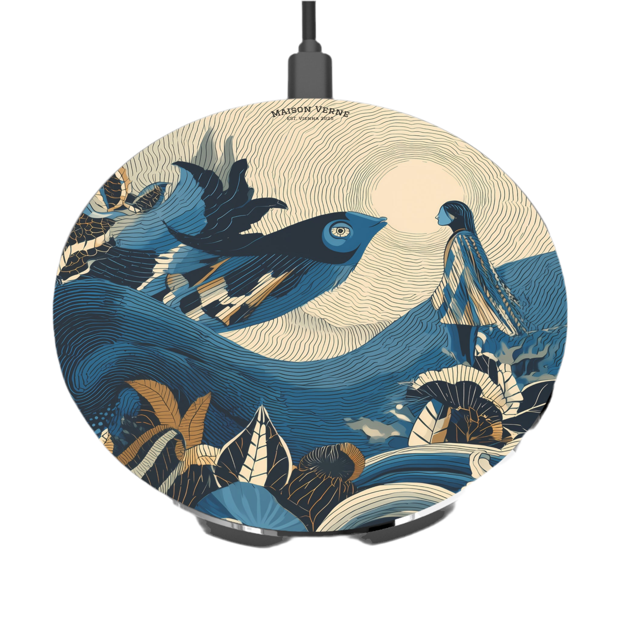 Maison Verne Wireless Charger "Moonlight Parley" - Opal Depths No. 35