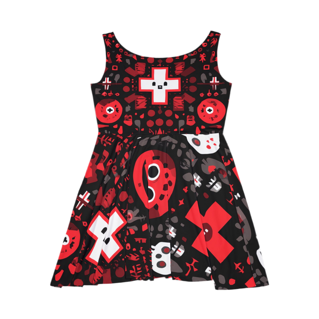 HALLOWEEN LIMITED EDITION Women's Skater Dress "Occult Patterns" - 🎃👻 Wicked Elegance No. 75 👻🎃