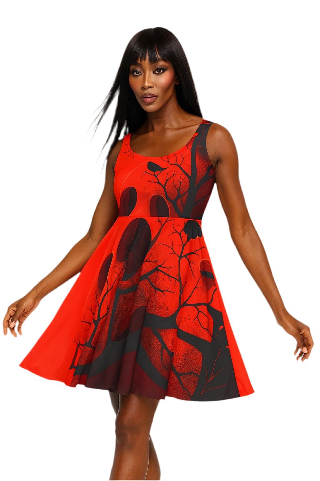 Maison Verne Halloween Ltd. Edition Skater Kleid "Ravens Reign" - 🎃👻 Wicked Elegance No. 61 👻🎃