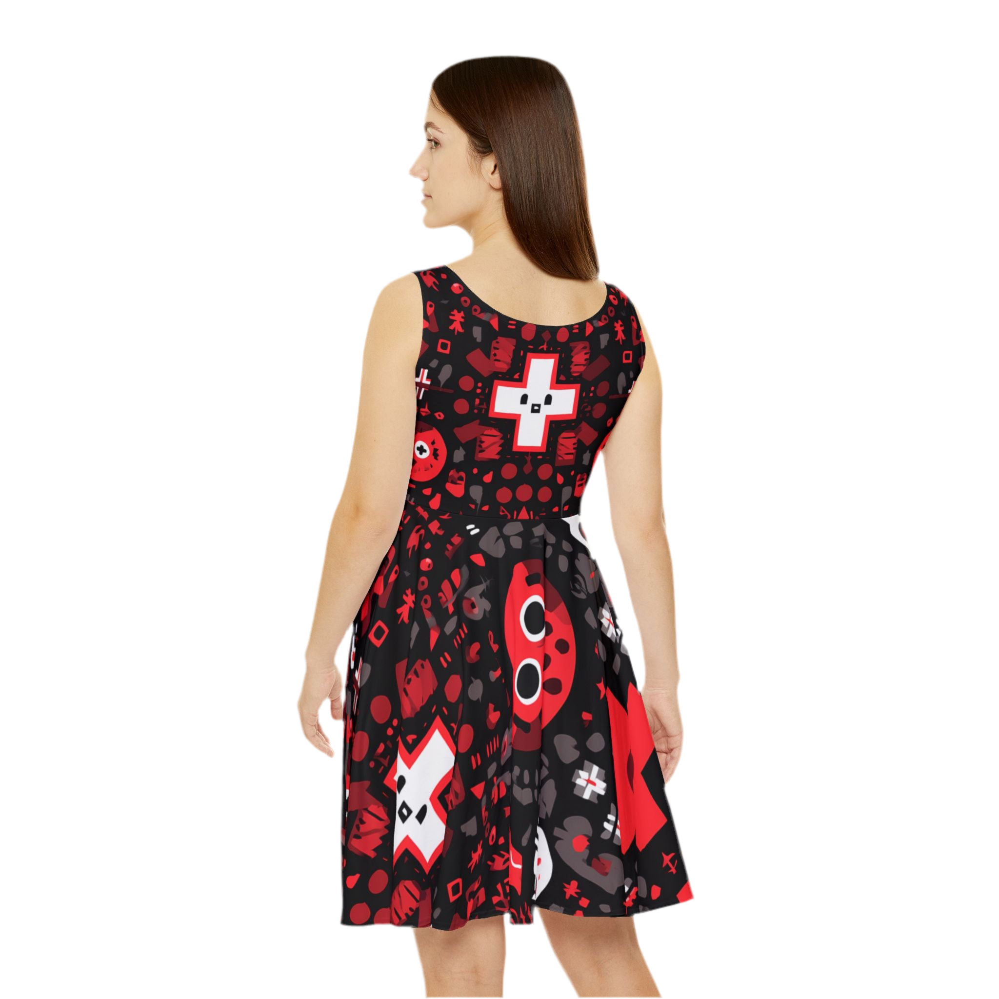 HALLOWEEN LIMITED EDITION Women's Skater Dress "Occult Patterns" - 🎃👻 Wicked Elegance No. 75 👻🎃