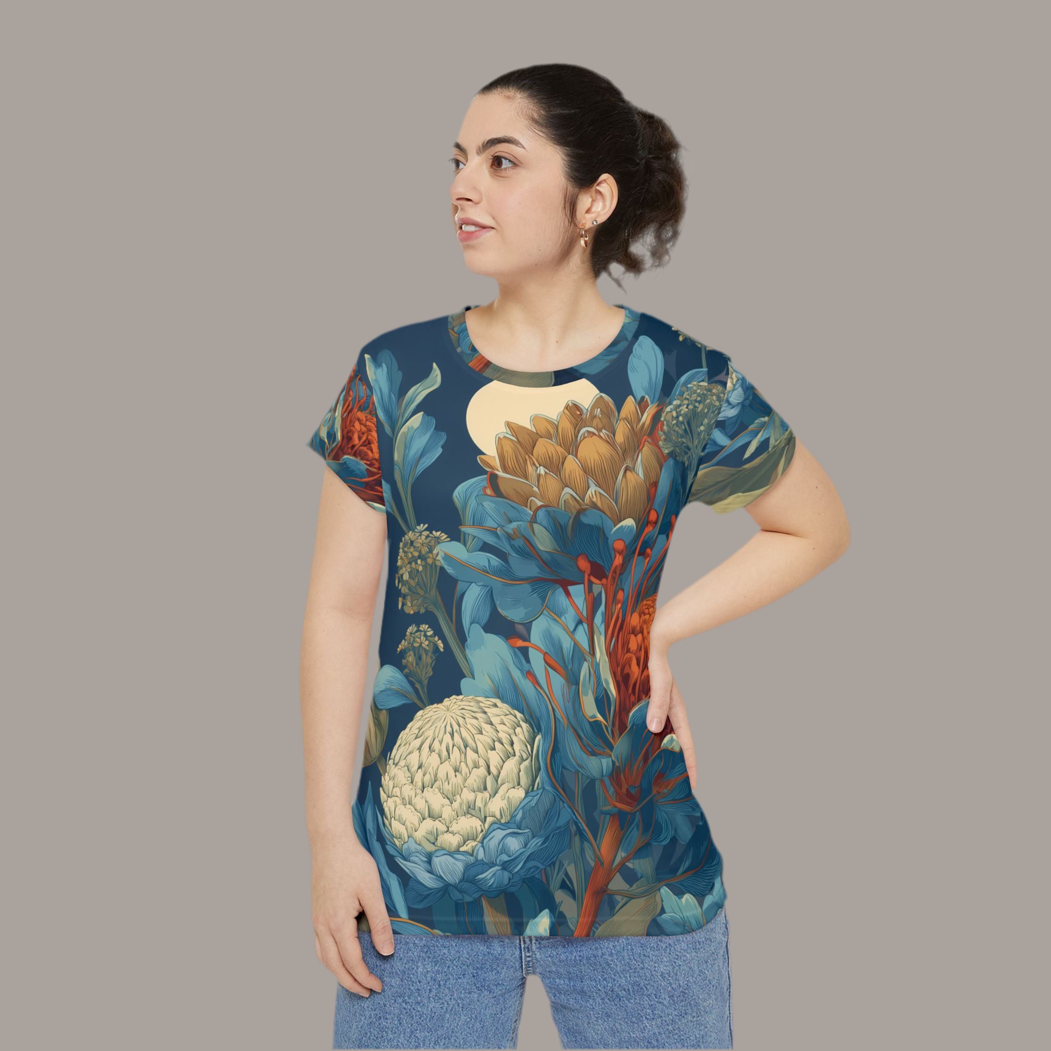 Maison Verne Damen Shirt "Protea Reverie" - Cosmic Botanicals No. 62