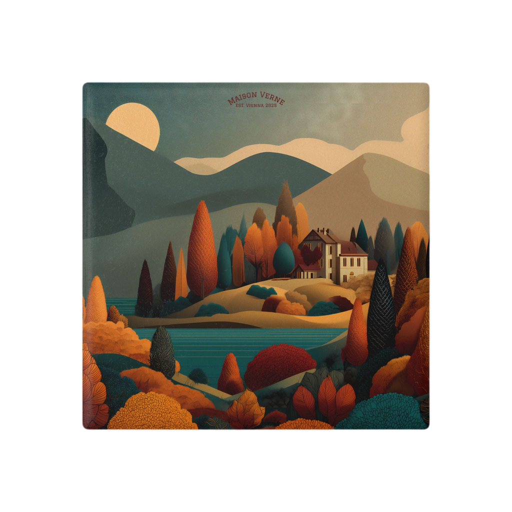Maison Verne Keramik Untersetzer "Twilight Manor" - Golden Autumn No. 46