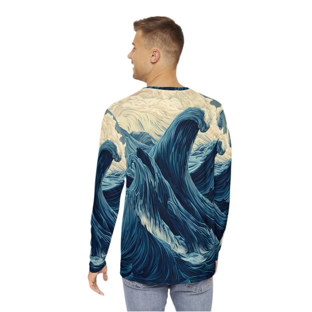 Maison Verne Männer Long Sleeve Shirt - Opal Depths No. 38