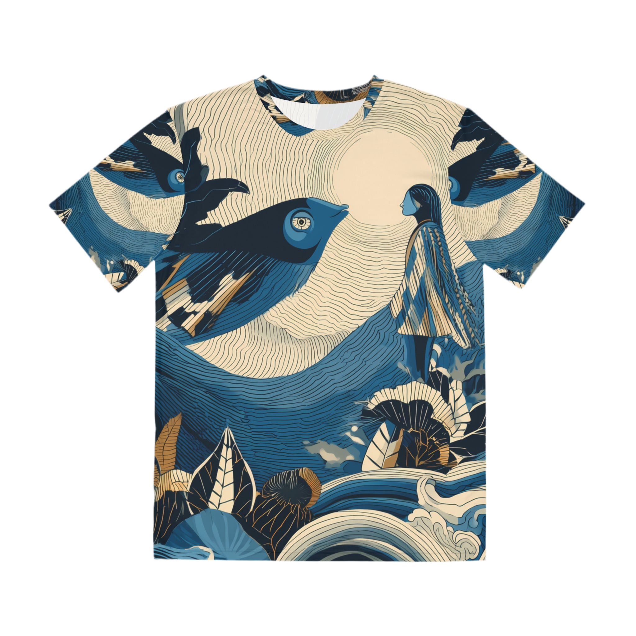 Men's Shirt "Where the Ocean Speaks", Opal Depths No. 40