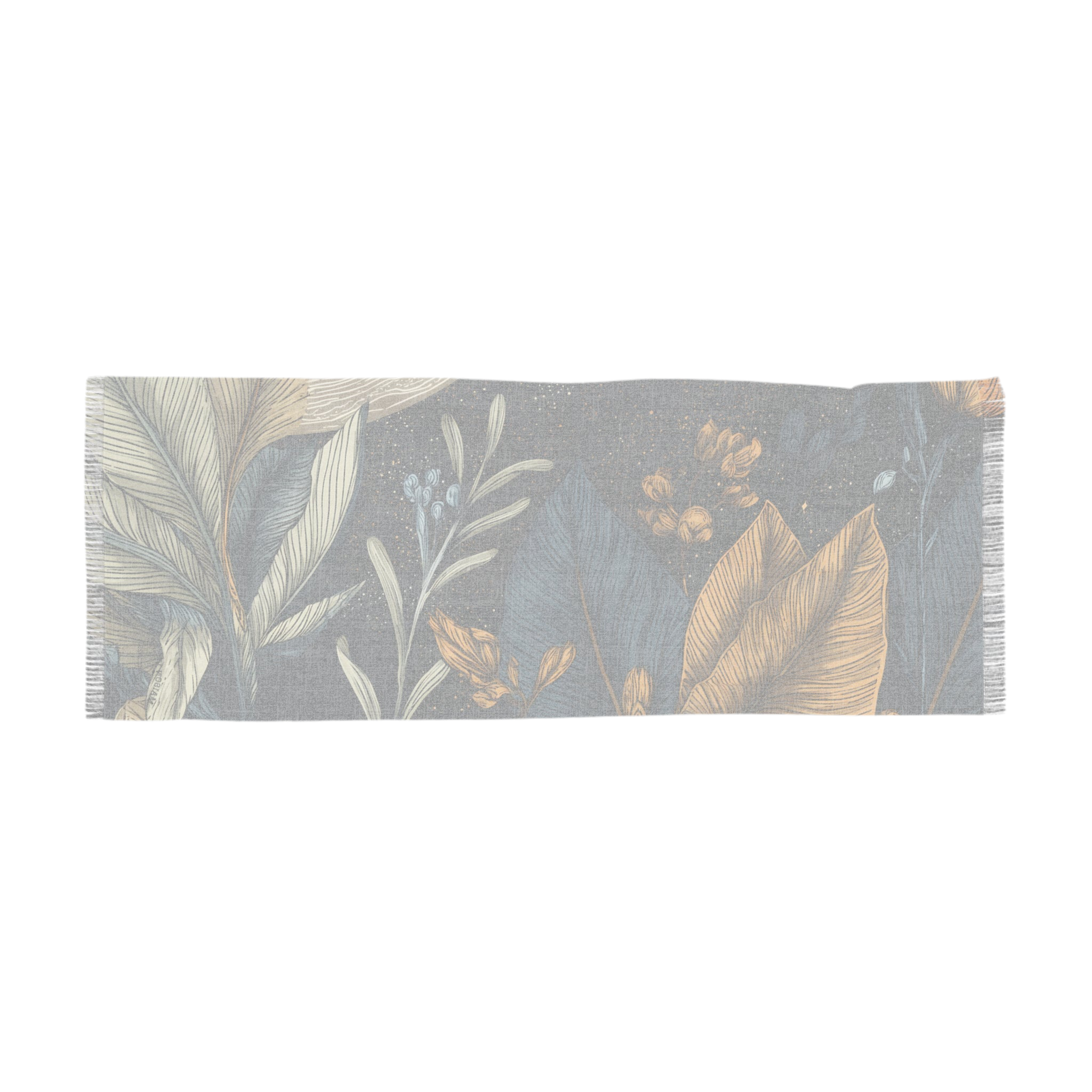 Light scarf "Golden Orbit" - Cosmic Botanicals No. 93