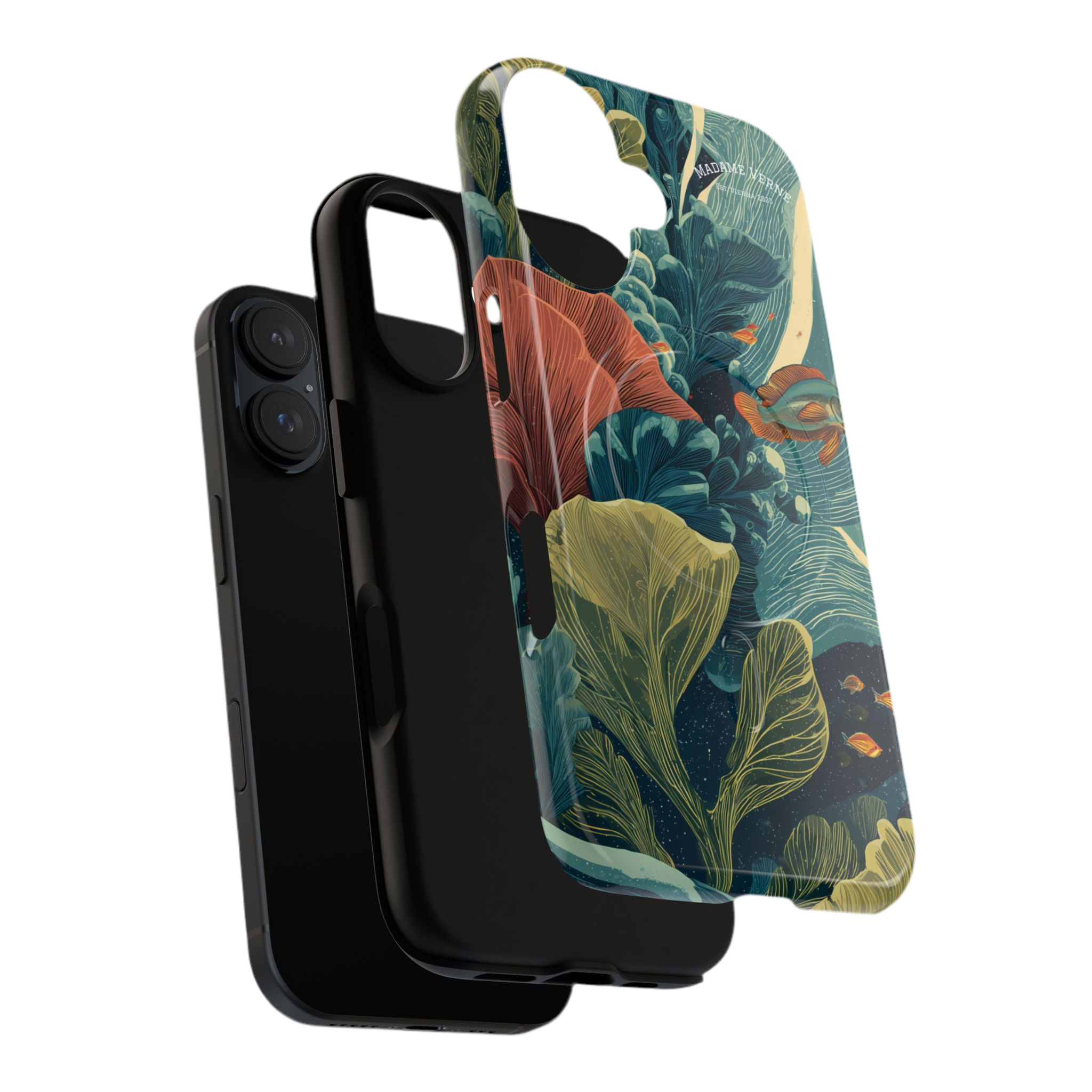 Maison Verne MagSafe iPhone-Schutzhülle "Celestial Reef" - Cosmic Botanicals No. 66