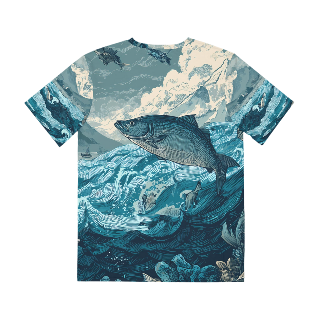 Men's Shirt "Tides of the Untamed North", Opal Depths No. 40