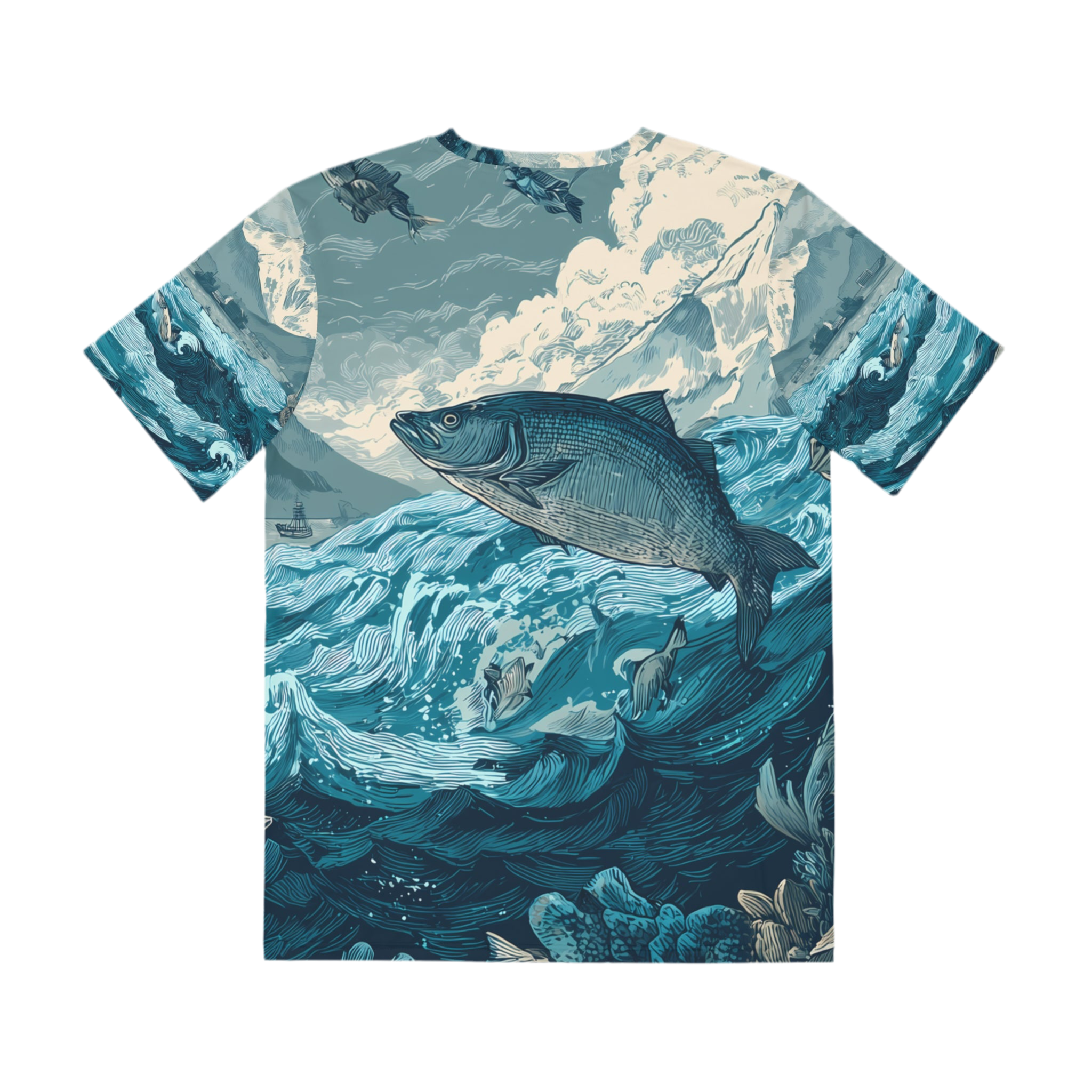 Men's Shirt "Tides of the Untamed North", Opal Depths No. 40