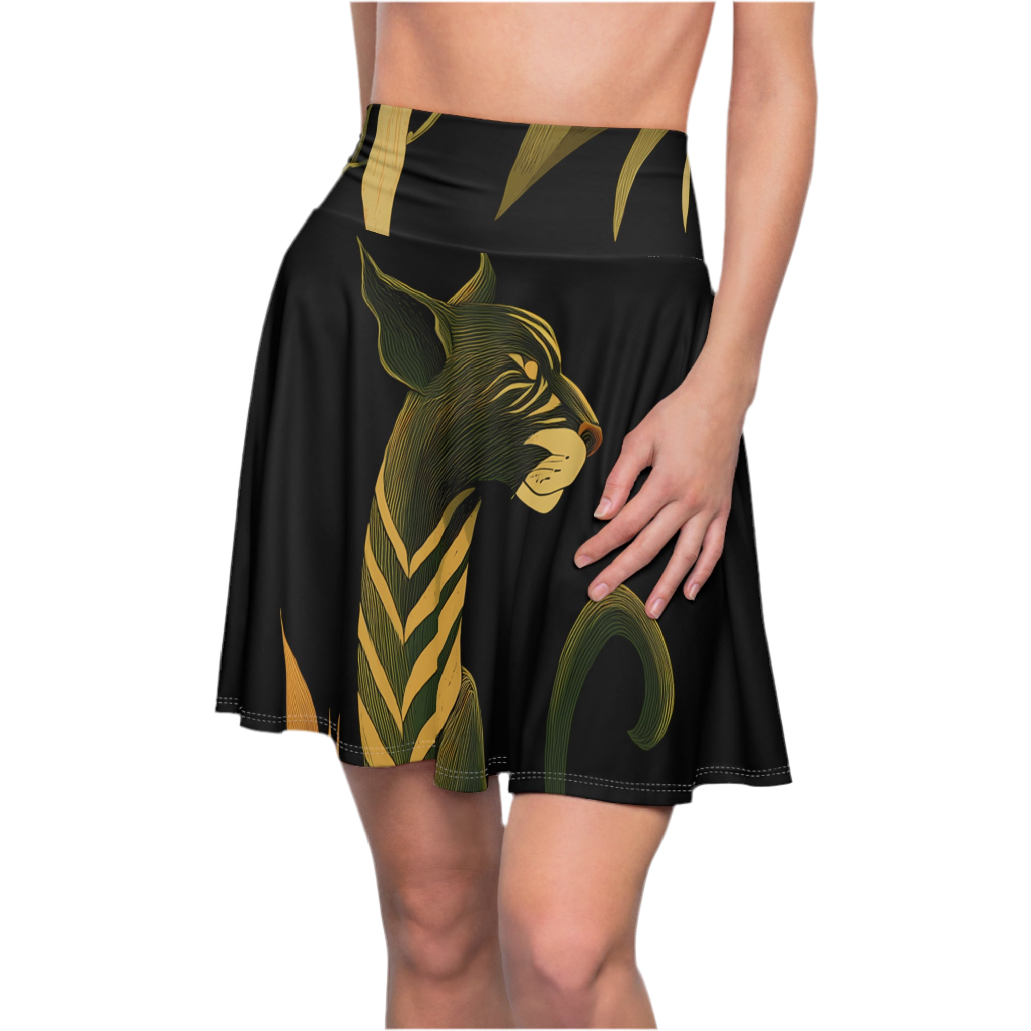 Skater skirt "Ember in the Leaves" - Wilderness Whisper No. 50