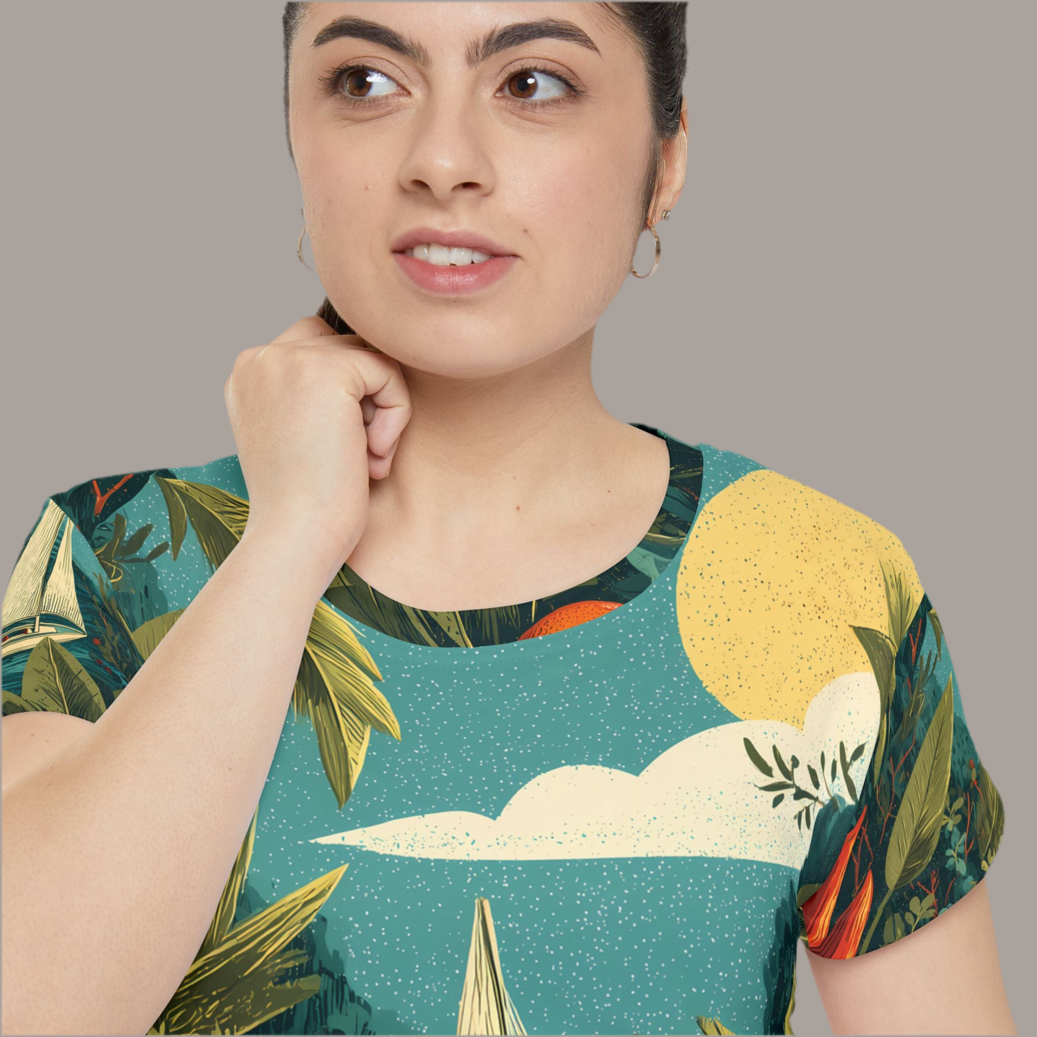 Maison Verne Damen Shirt "Tropical Passage" - Wilderness Whisper No. 76