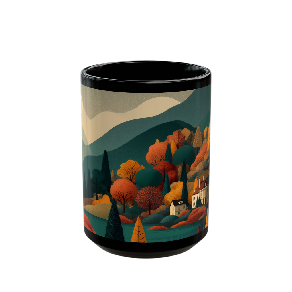 Coffee cup "Golden Retreat" - Golden Autumn No. 44