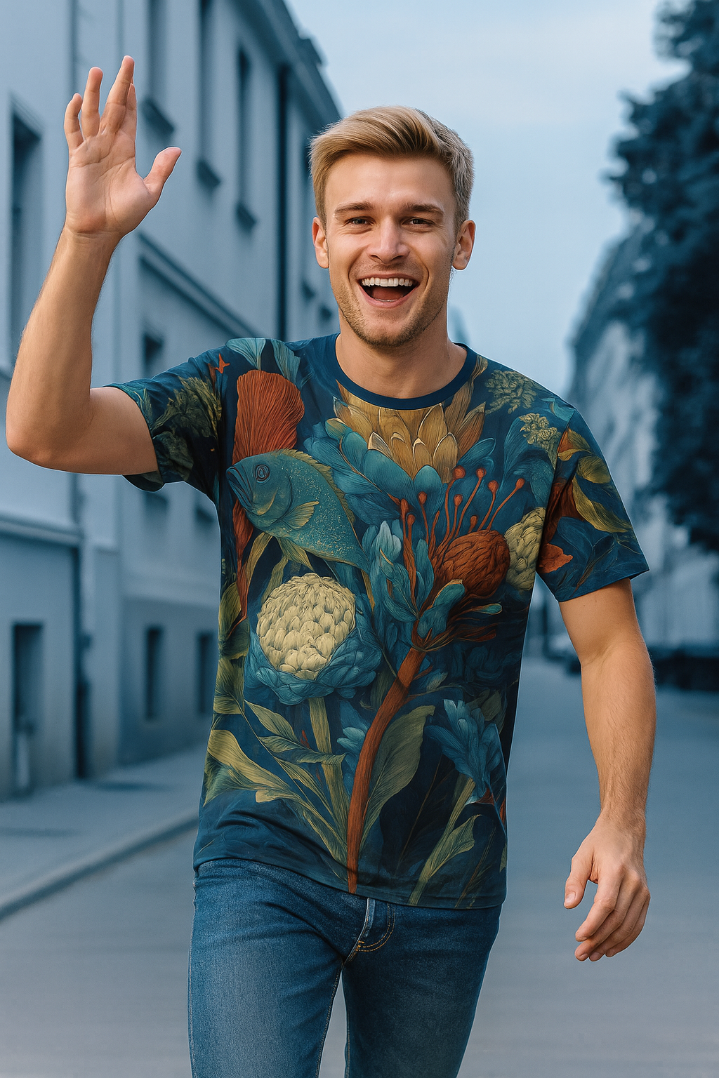 Männer Shirt "Protea Reverie", Cosmic Botanicals No. 62