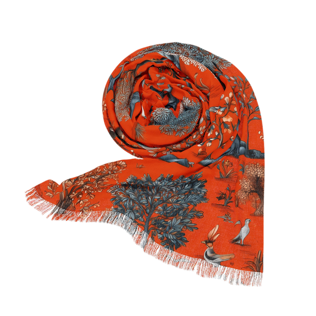 Lightweight scarf "Savanna Reverie" - Golden Autumn No. 53