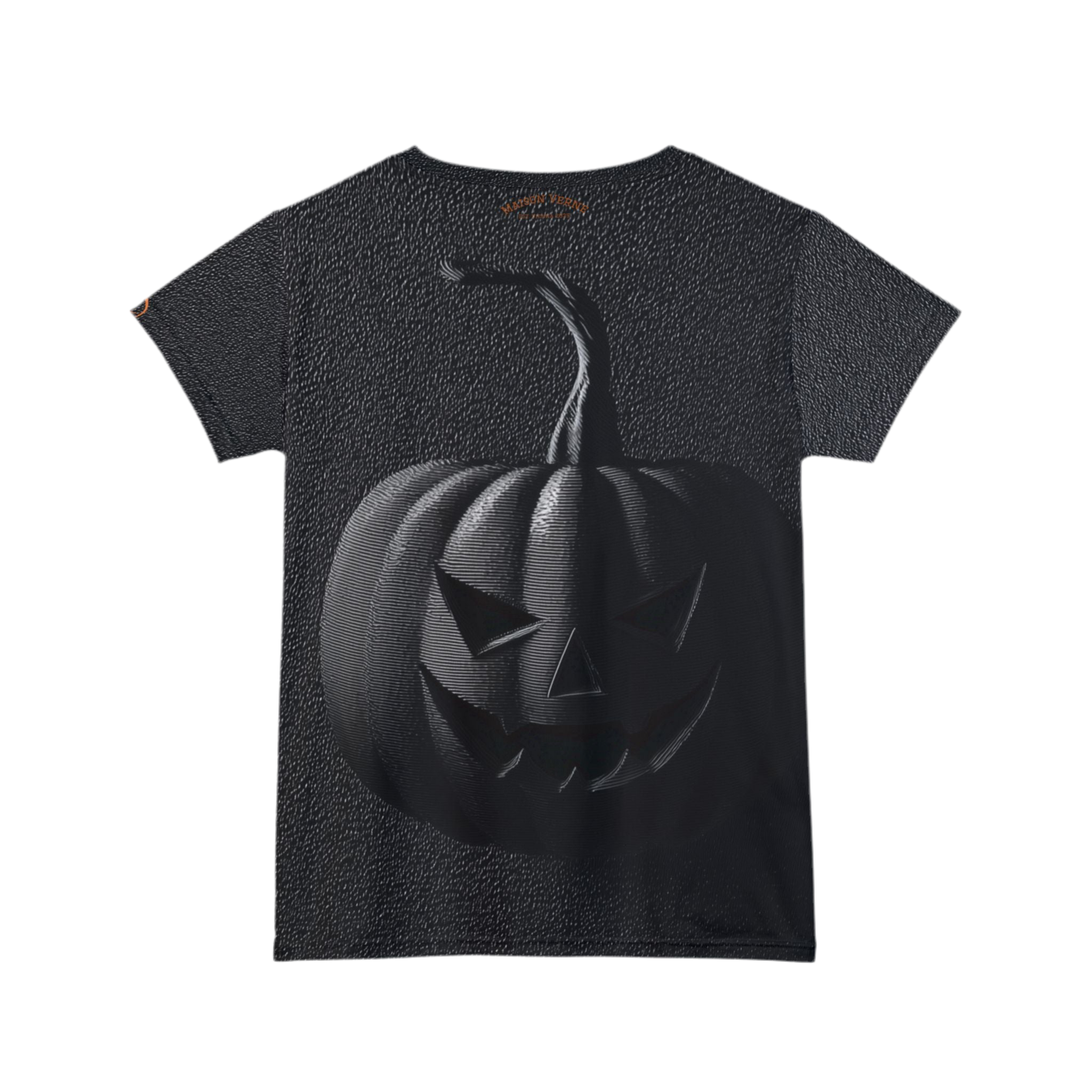 Maison Verne Halloween Ltd. Edition Plus Size Damen Shirt "Shadow Pumpkin" - 🎃👻 Wicked Elegance No. 08 👻🎃