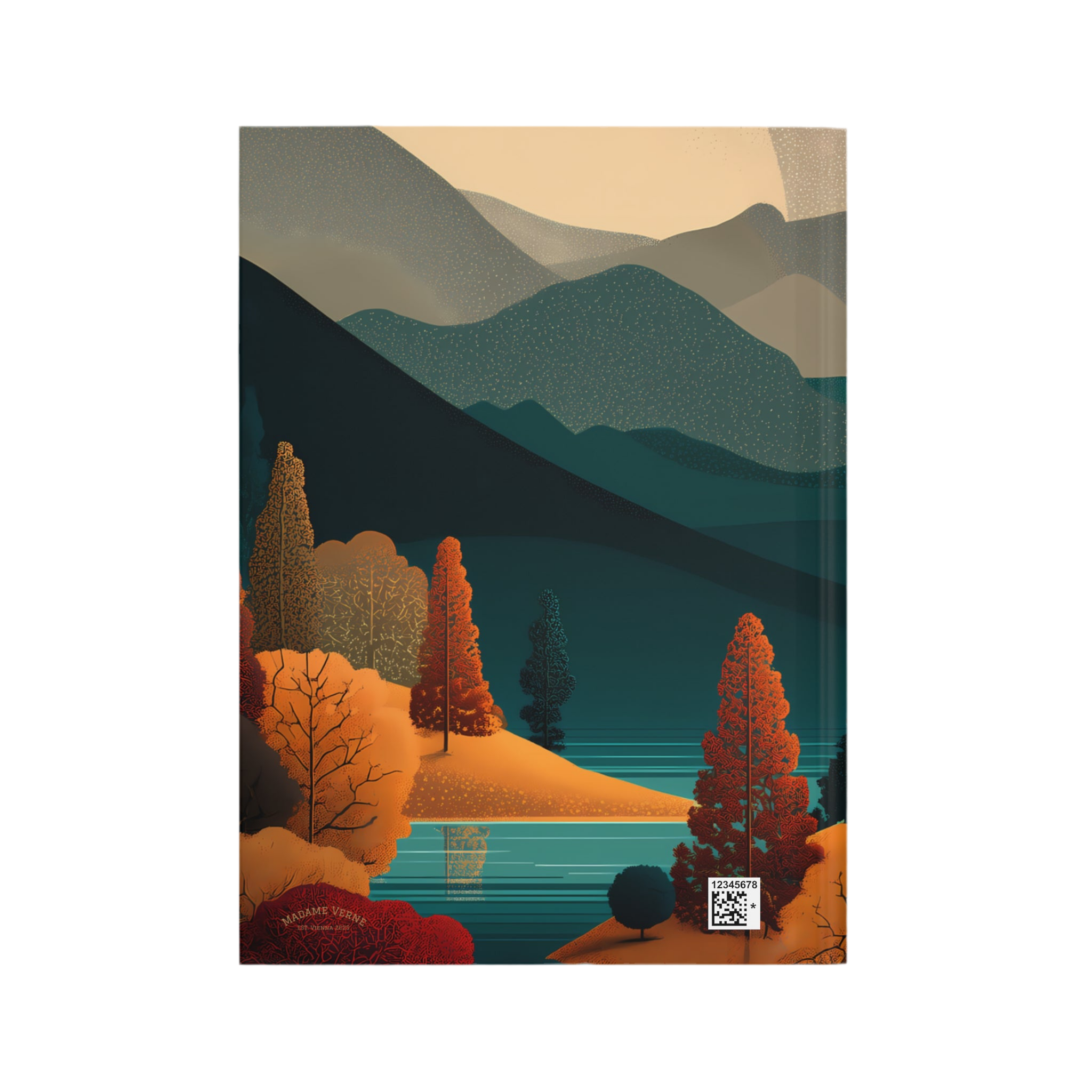 Maison Verne Hardcover Journal "Twilight over Golden Hills" - Golden Autumn No. 20