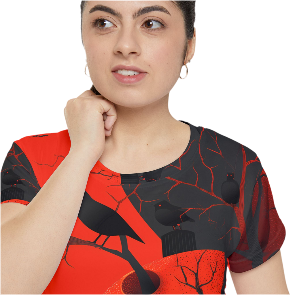Maison Verne Halloween Ltd. Edition Damen Shirt "Ravens Reign" - 🎃👻 Wicked Elegance No. 61 👻🎃