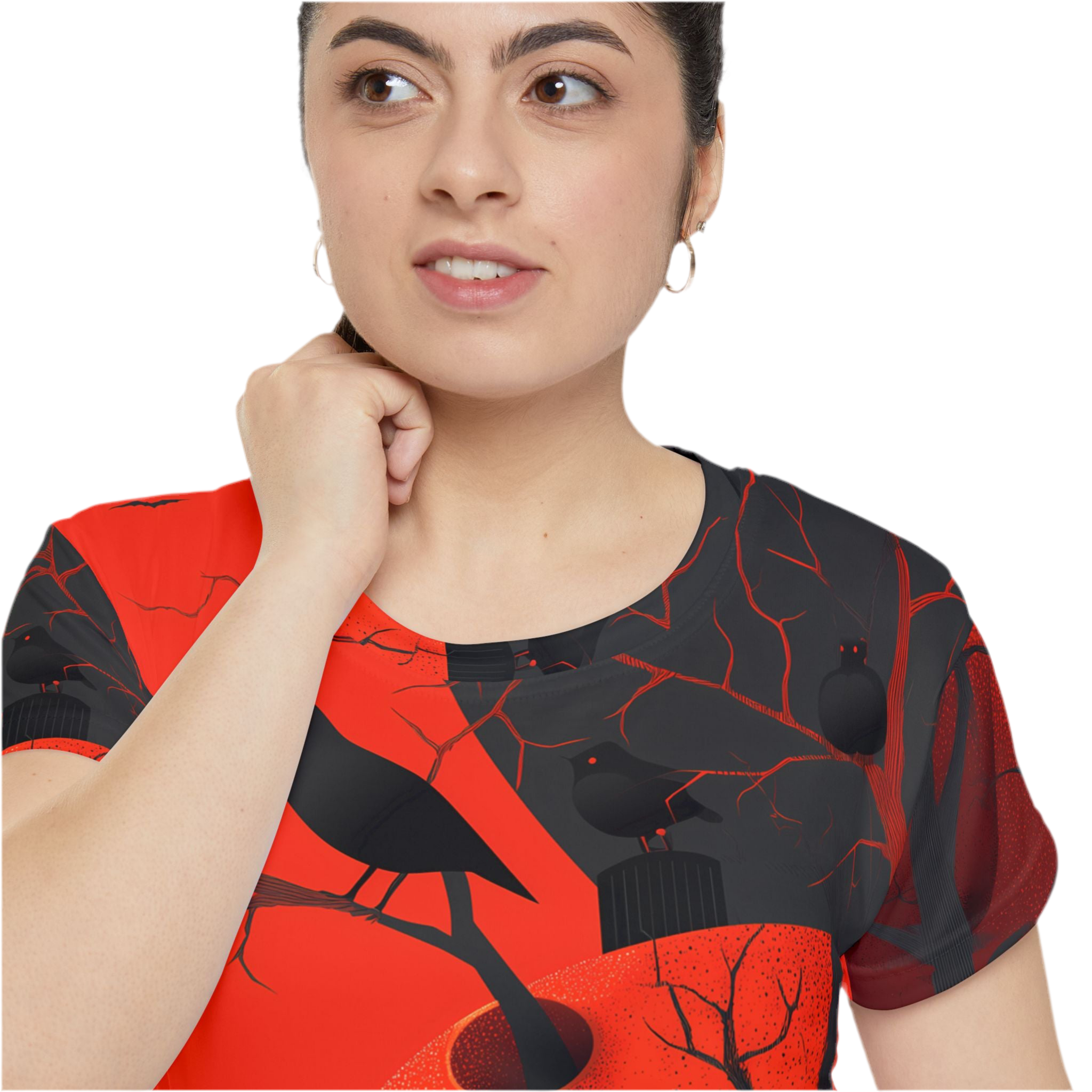 Maison Verne Halloween Ltd. Edition Damen Shirt "Ravens Reign" - 🎃👻 Wicked Elegance No. 61 👻🎃