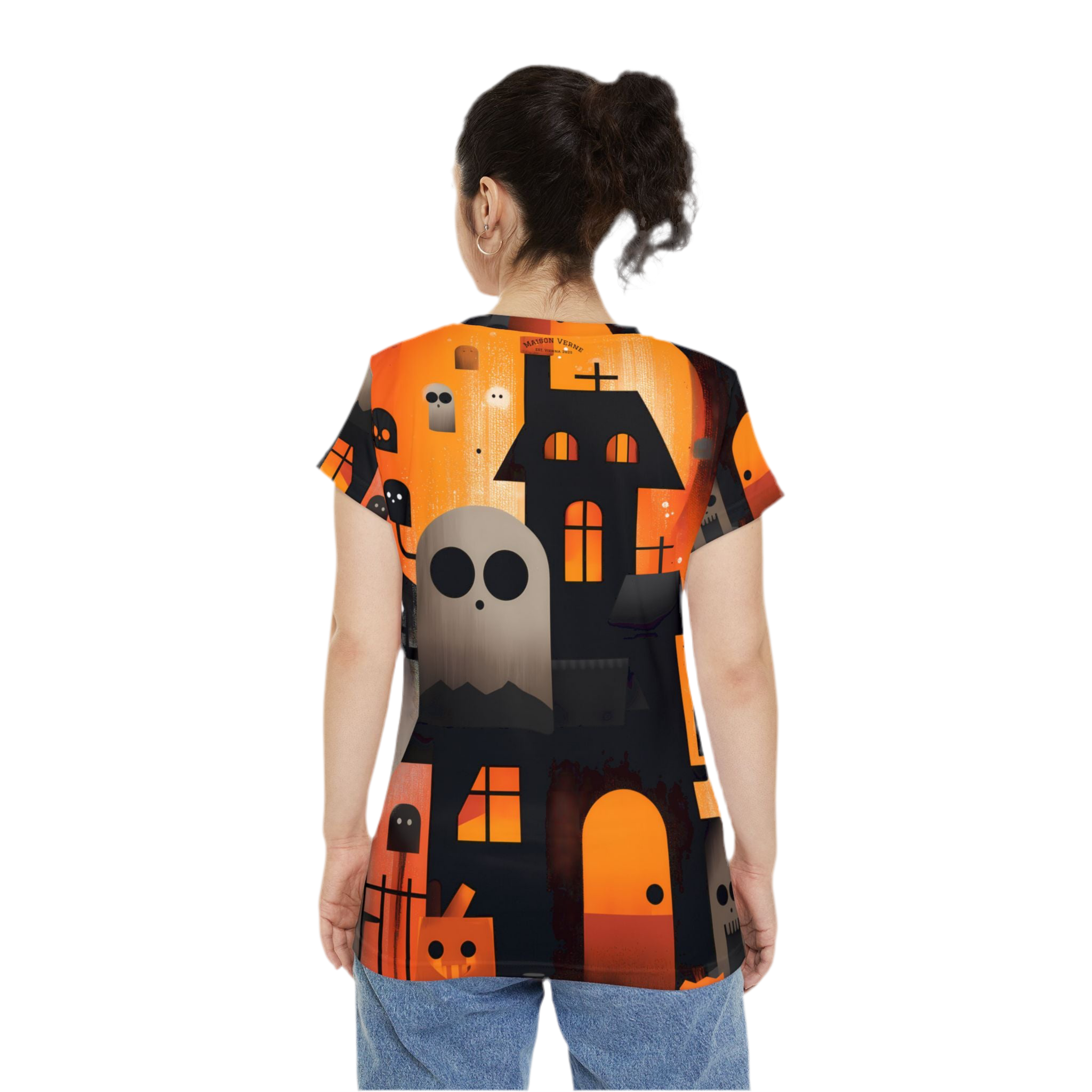 Maison Verne Halloween Ltd. Edition Damen Shirt "Haunted Manor" - 🎃👻 Wicked Elegance No. 58 👻🎃