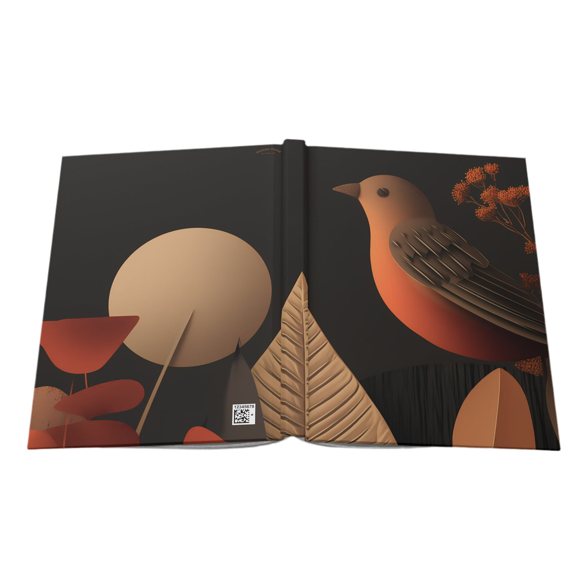 Maison Verne Hardcover Journal "Ember Songbird" - Golden Autumn No. 15