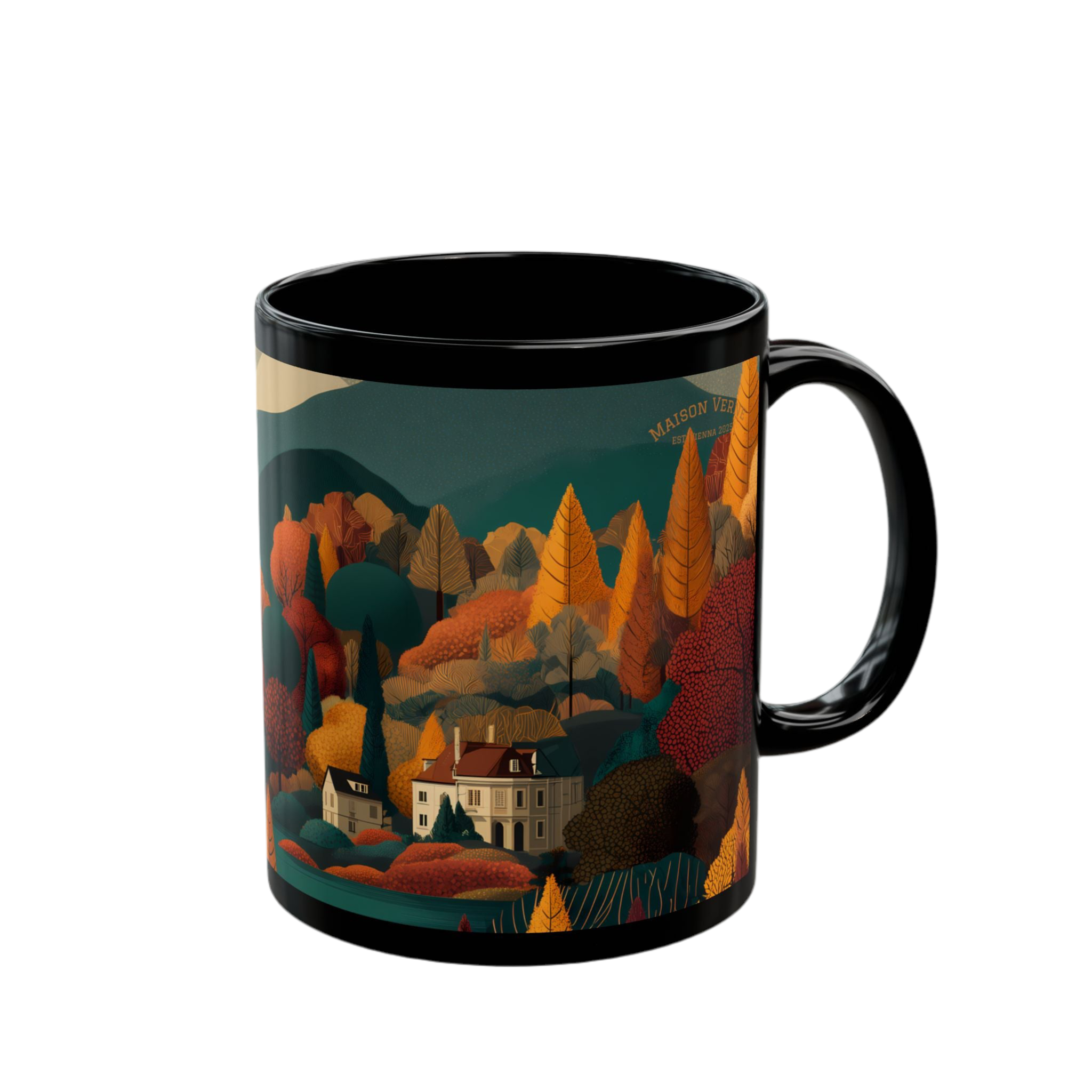 Coffee cup "Golden Retreat" - Golden Autumn No. 44