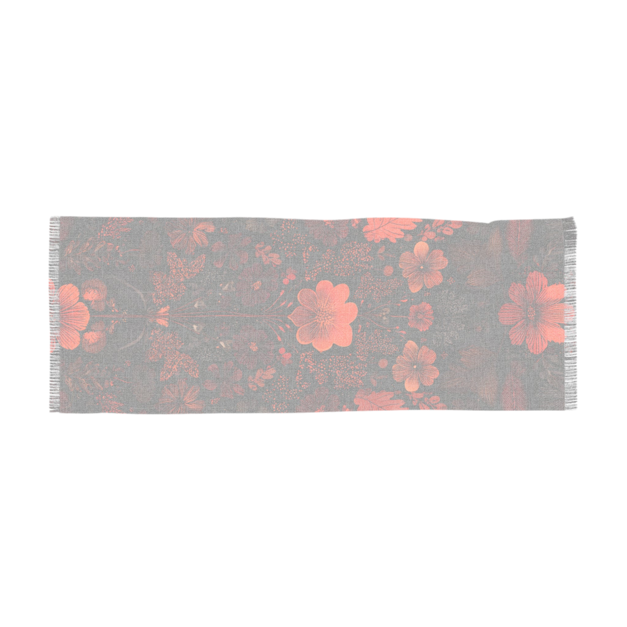 Lightweight scarf "Floral Reverie" - Golden Autumn No. 60
