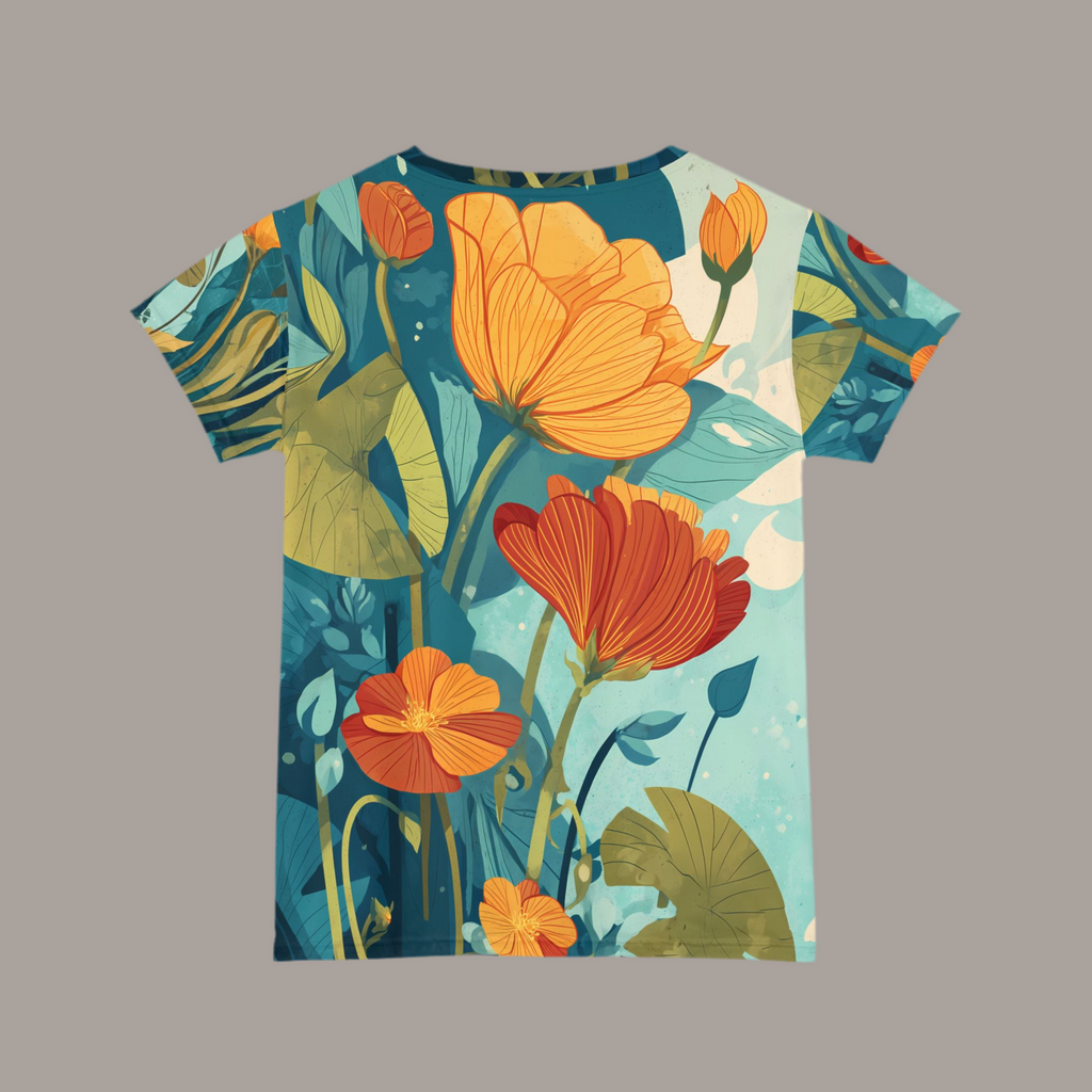 Maison Verne Damen Shirt "Aurora Petals" - Cosmic Botanicals No. 70