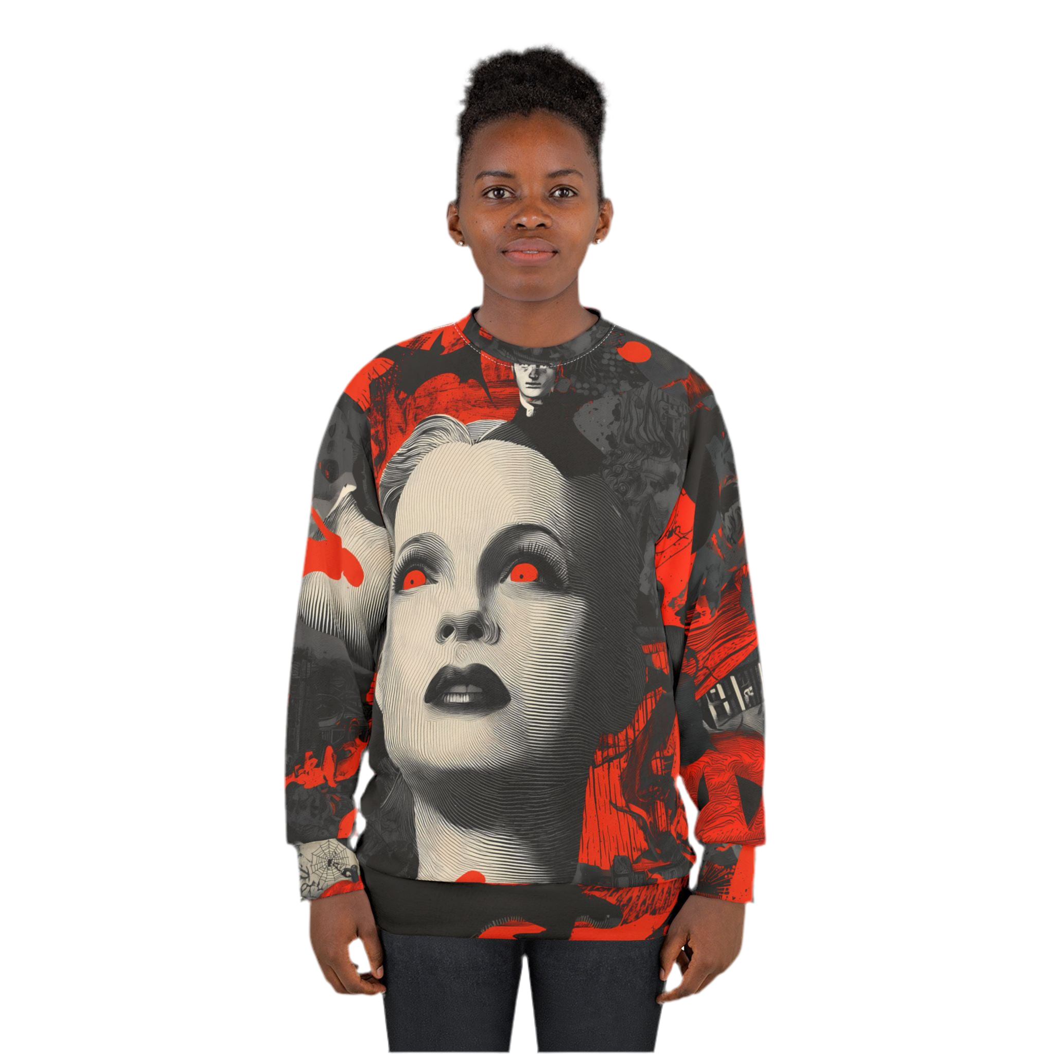 Maison Verne Halloween Ltd. Edition Sweatshirt "Eclipse Muse" - 🎃👻 Wicked Elegance No. 67 👻🎃