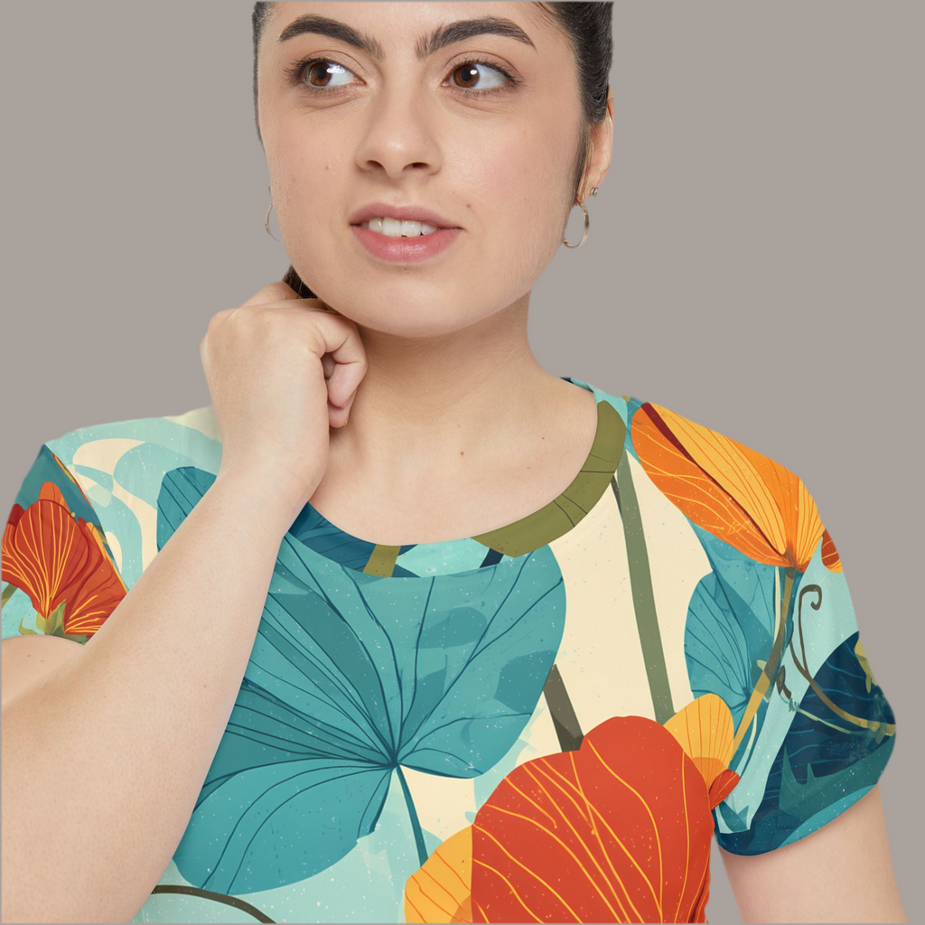 Maison Verne Damen Shirt "Aurora Petals" - Cosmic Botanicals No. 70