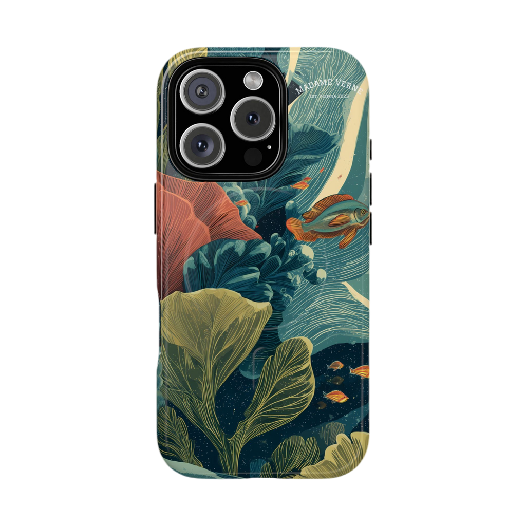 Maison Verne MagSafe iPhone-Schutzhülle "Celestial Reef" - Cosmic Botanicals No. 66