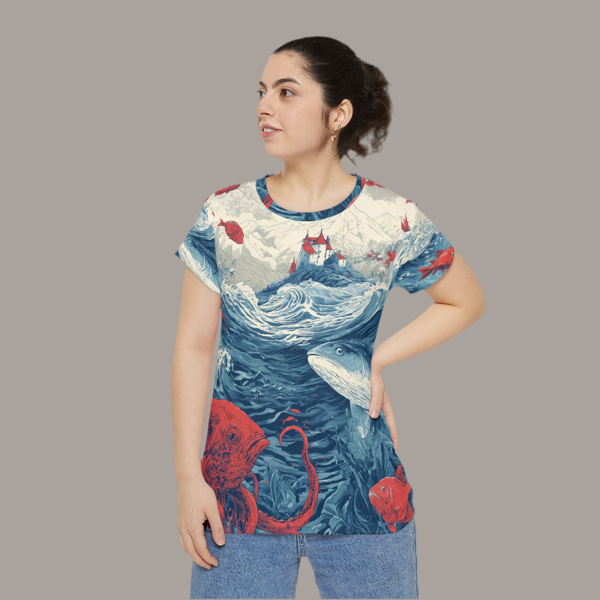 Women's Shirt "Kingdom beneath the Waves" - Opal Depths No. 26
