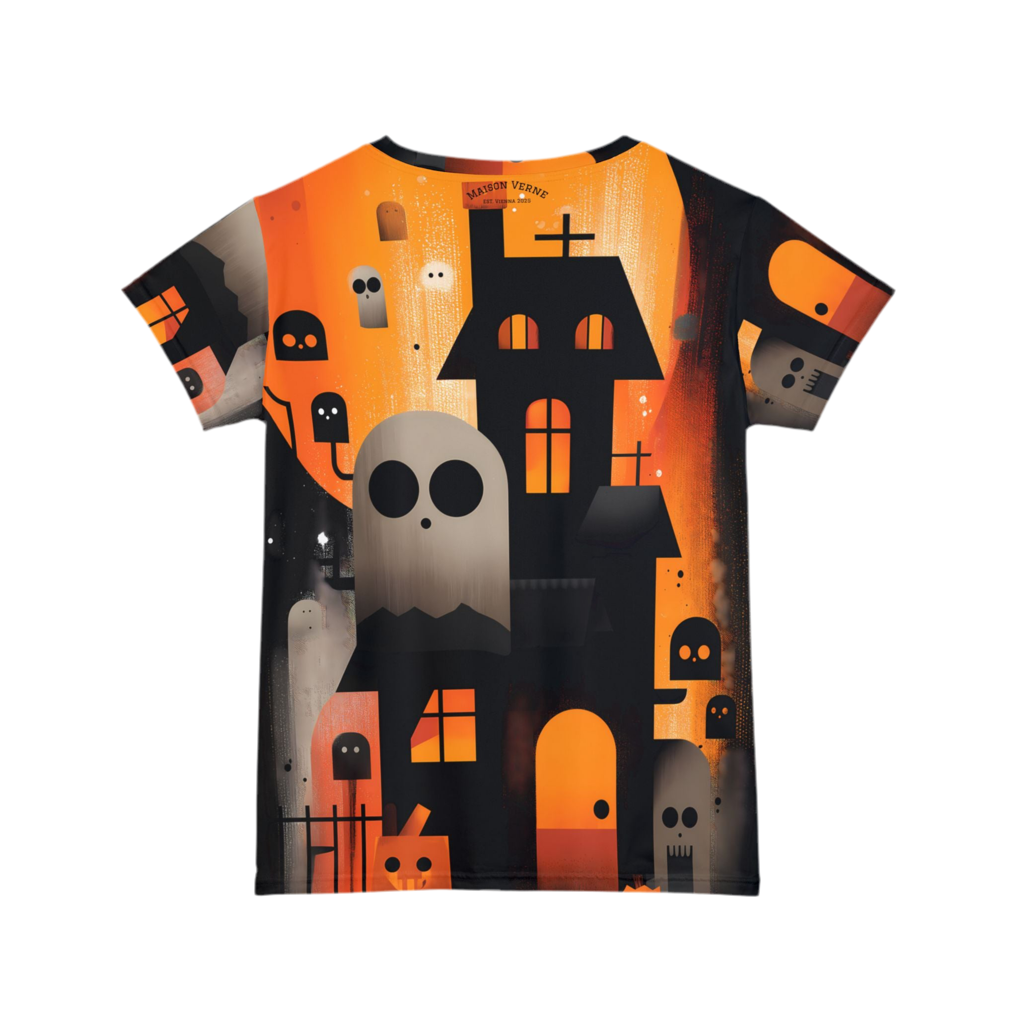 Maison Verne Halloween Ltd. Edition Plus Size Damen Shirt "Haunted Manor" - 🎃👻 Wicked Elegance No. 58 👻🎃