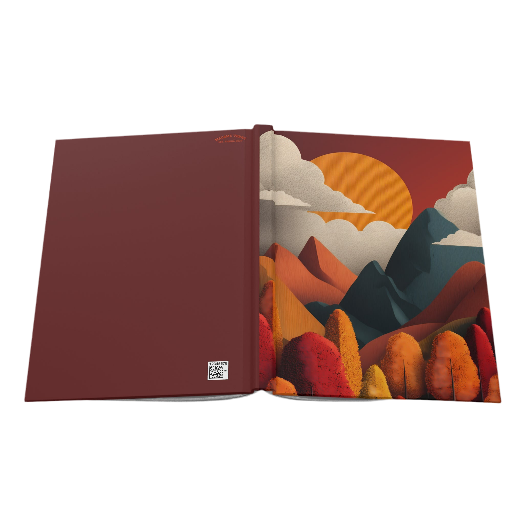 Maison Verne Hardcover Journal "Ember Peaks" - Golden Autumn No. 01