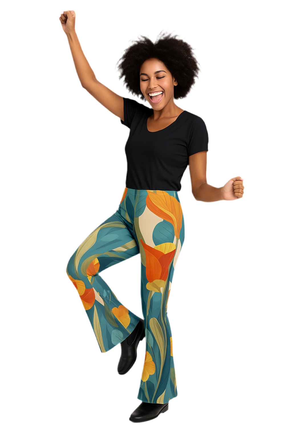 MV Couture Signature High Waisted Flare Leggings