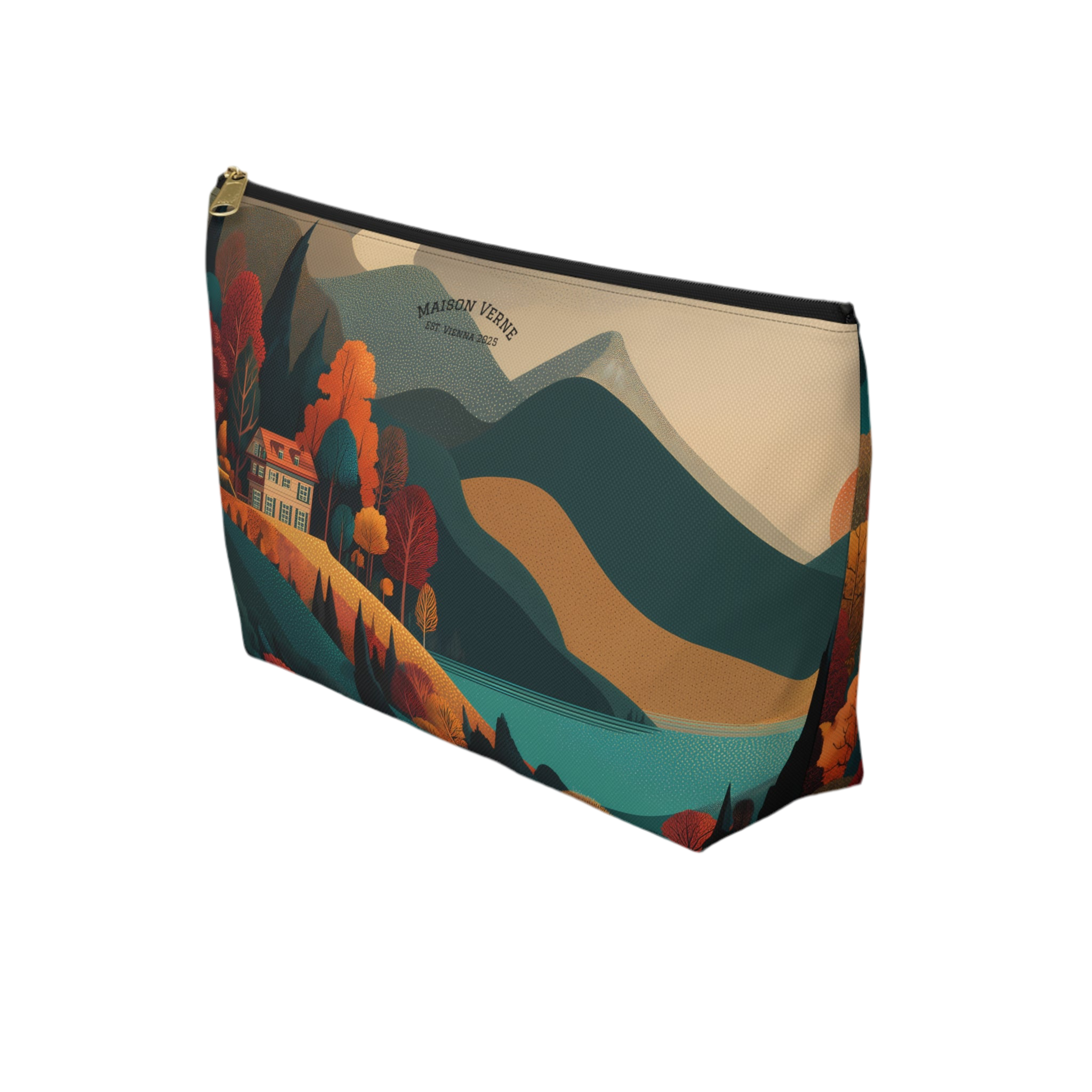 Maison Verne Kosmetiktasche "Twilight over Golden Hills" - Golden Autumn No. 20