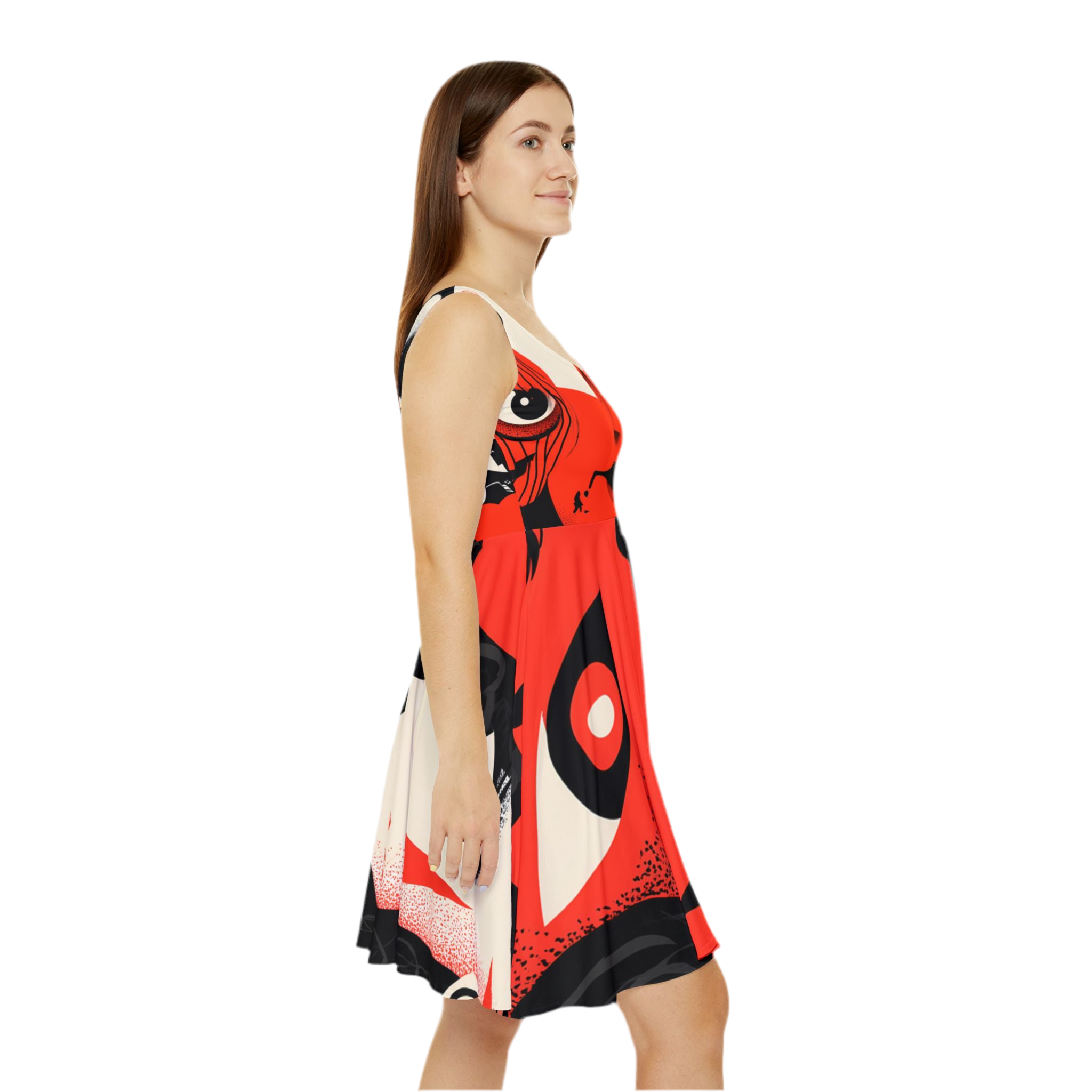 HALLOWEEN LIMITED EDITION Women's Skater Dress "Hallows Gaze" - 🎃👻 Wicked Elegance No. 64 👻🎃