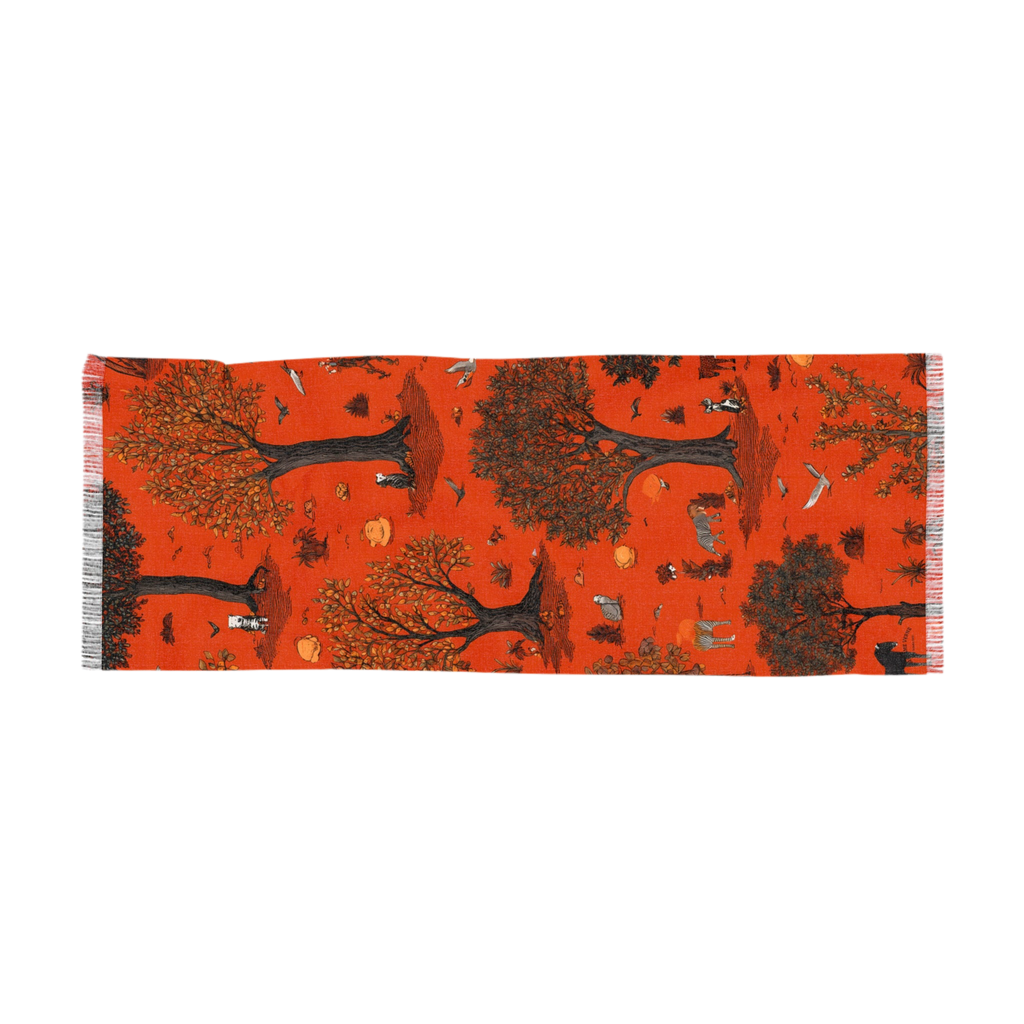 Maison Verne Leichter Schal "Safari Grove" - Golden Autumn No. 54