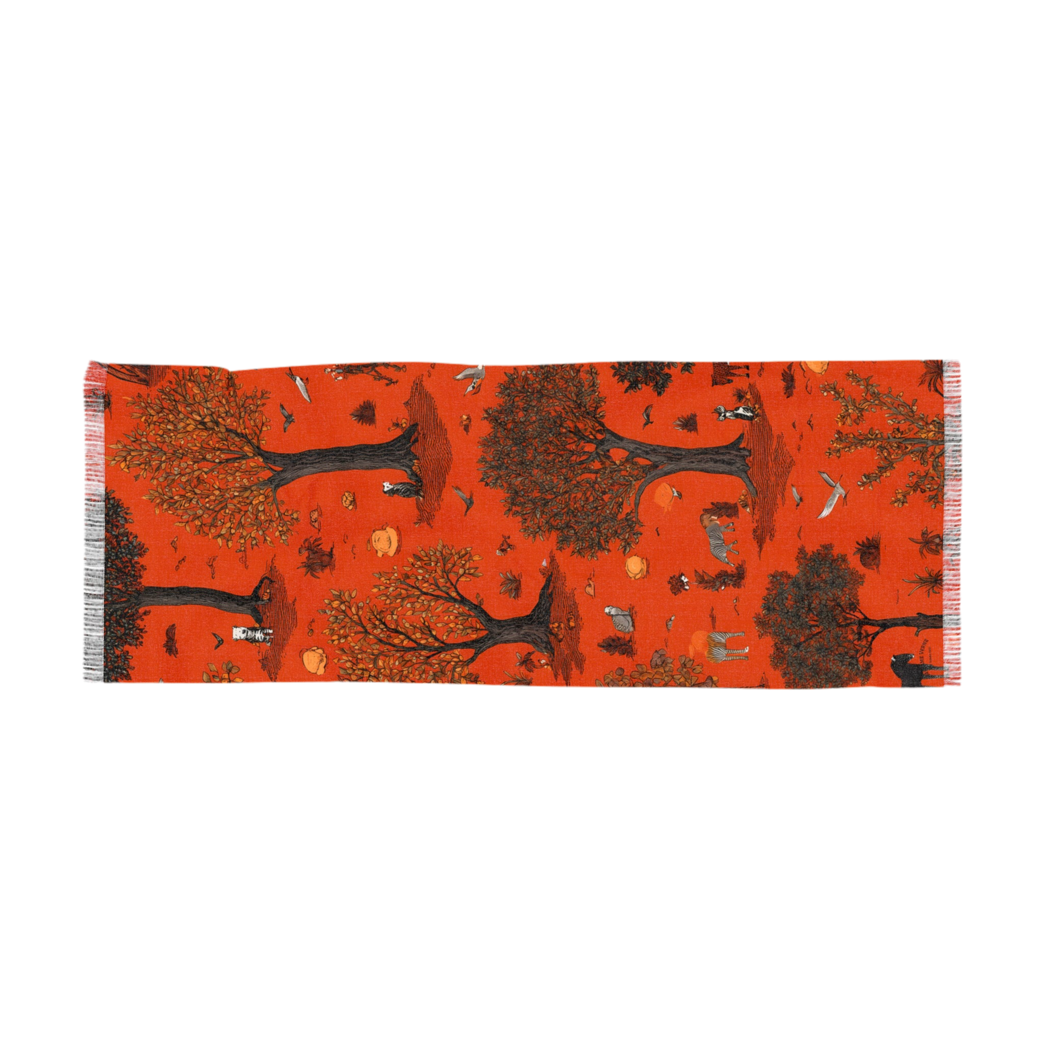 Lightweight scarf "Safari Grove" - Golden Autumn No. 54