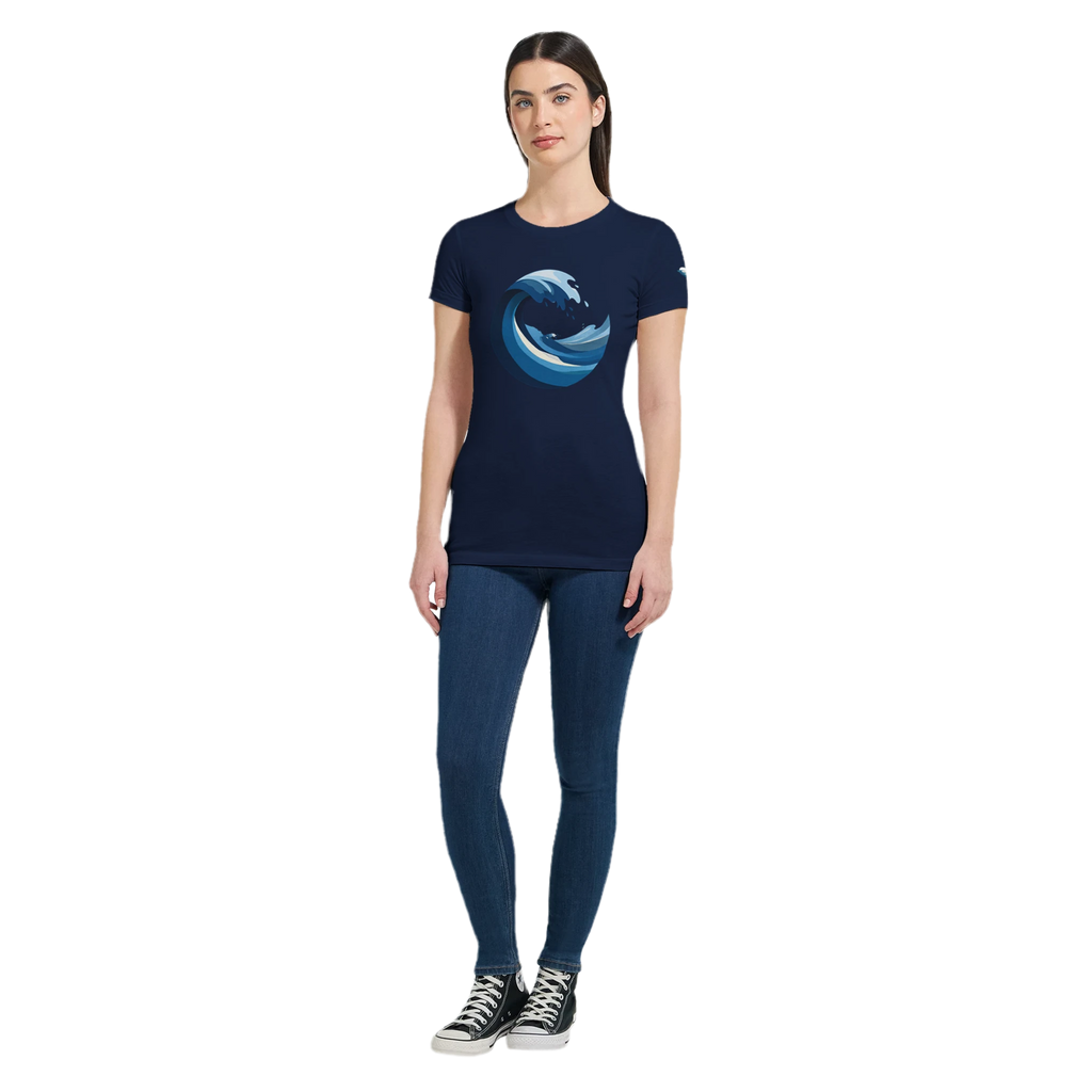 Women's T-shirt “Blue Wave” - Opal Depths No. 19 (EU)