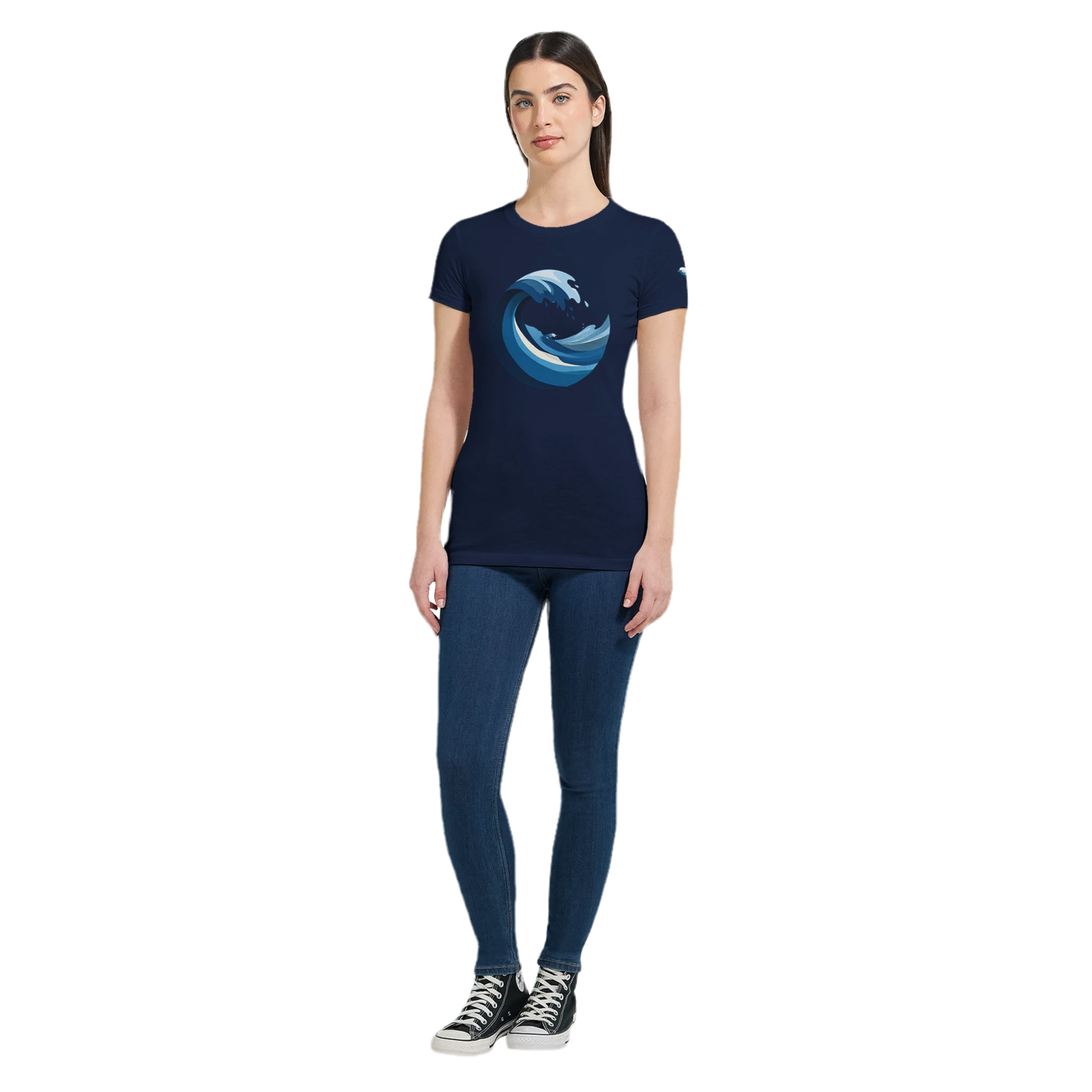 Women's T-shirt “Blue Wave” - Opal Depths No. 19 (EU)