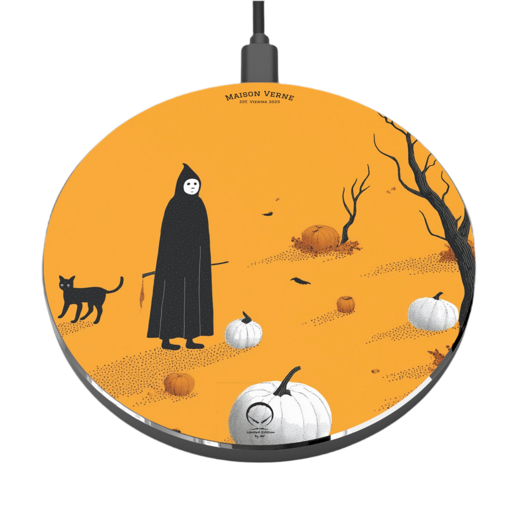 Maison Verne Halloween Ltd. Edition Wireless Charger "Silent Harvest" - 🎃👻 Wicked Elegance No. 11 👻🎃