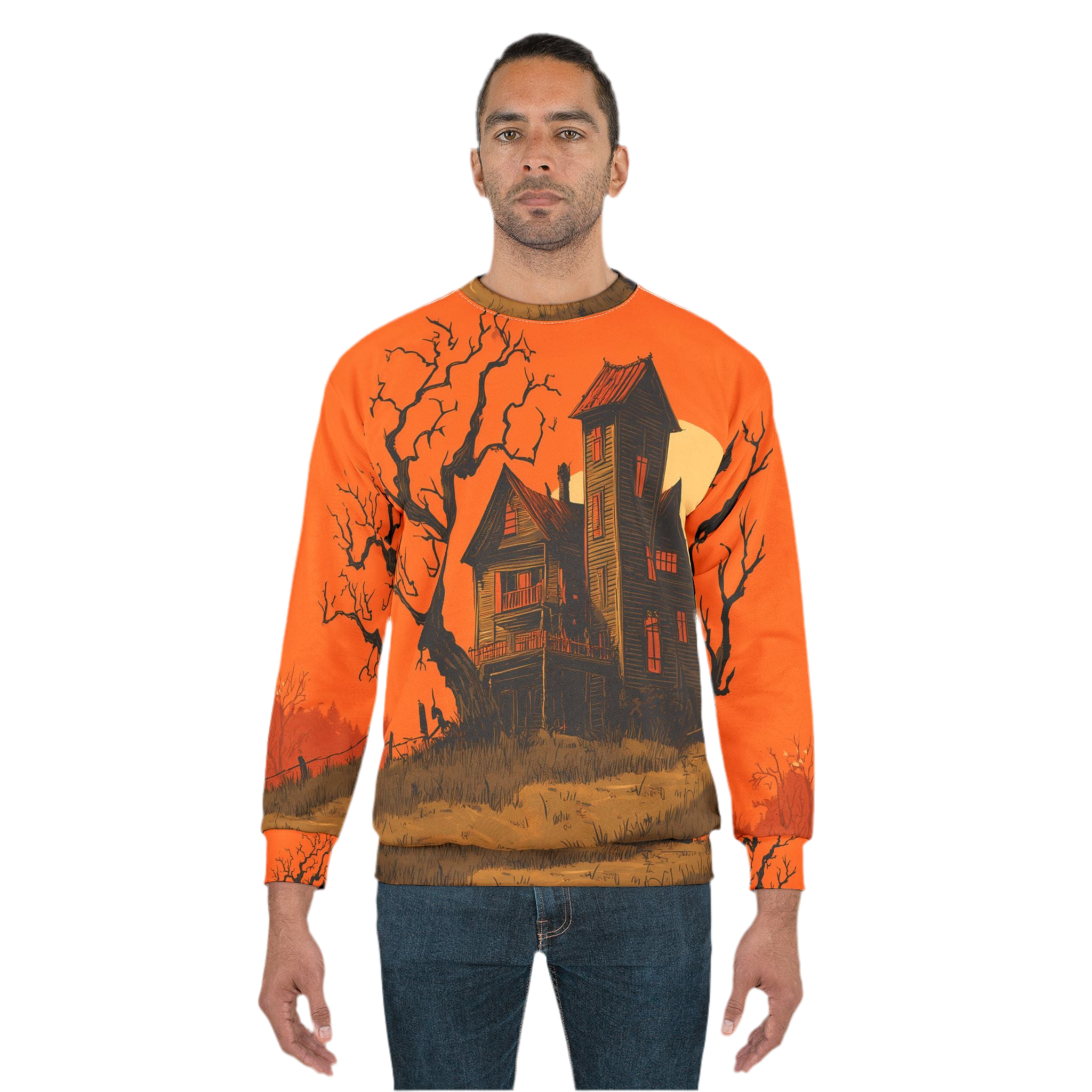 Maison Verne Halloween Ltd. Edition Sweatshirt "Haunted Horizon" - 🎃👻 Wicked Elegance No. 16 👻🎃