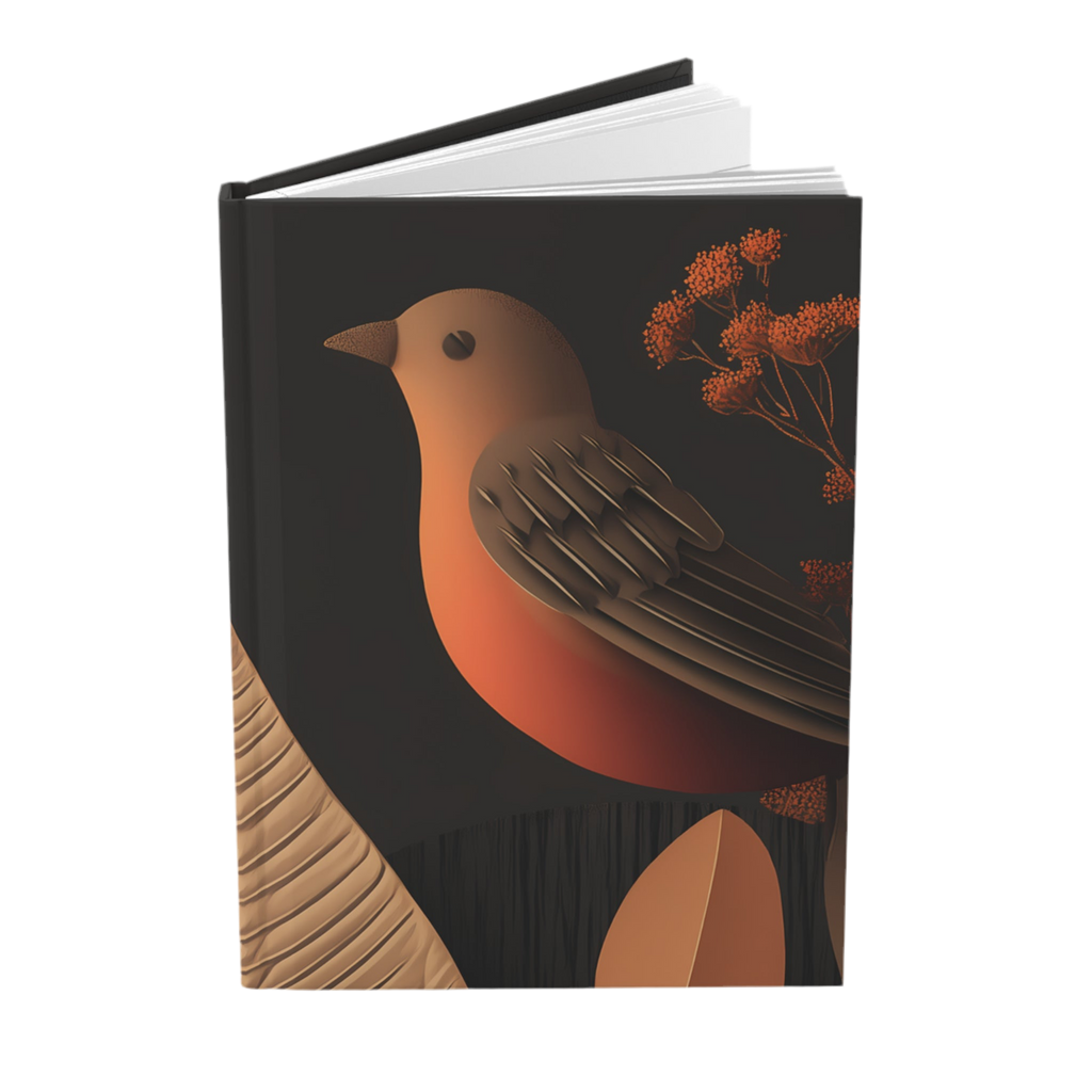 Maison Verne Hardcover Journal "Ember Songbird" - Golden Autumn No. 15