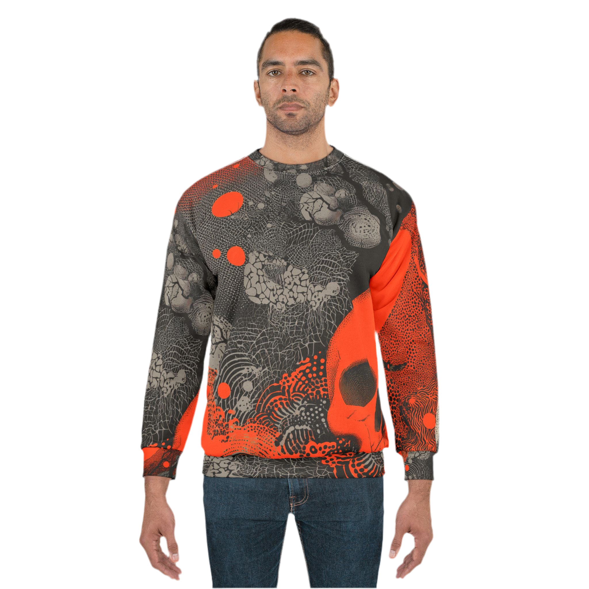 Maison Verne Halloween Ltd. Edition Sweatshirt "Crimson Eclipse" - 🎃👻 Wicked Elegance No. 54 👻🎃