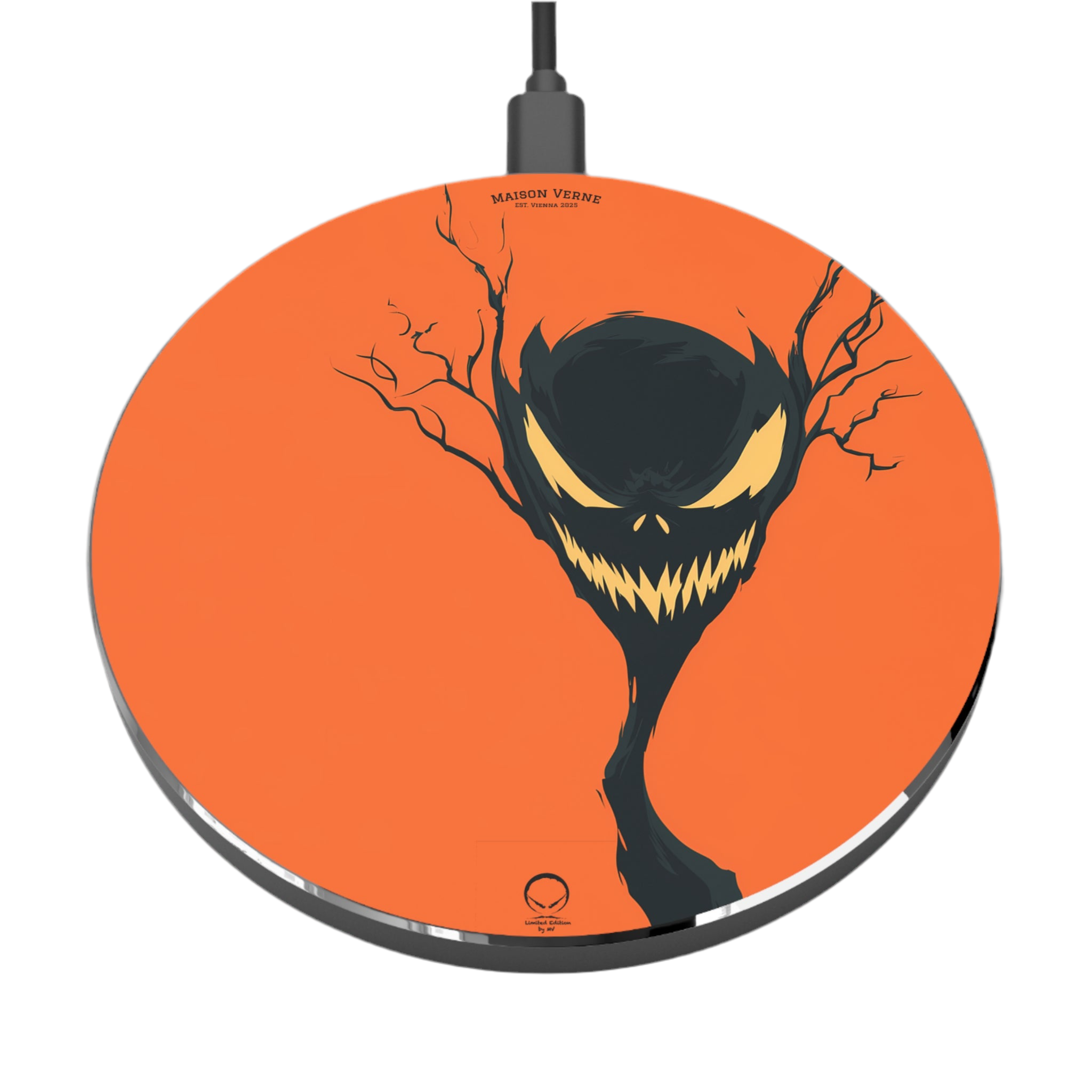Maison Verne Halloween Ltd. Edition Wireless Charger "The Grinning Tree" - 🎃👻 Wicked Elegance No. 26 👻🎃