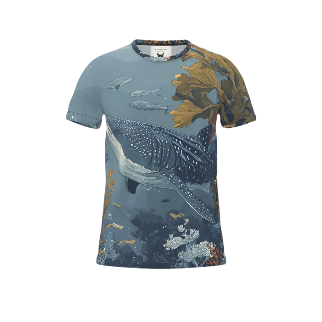 Men's T-Shirt "Whale Garden" - Opal Depths No. 14