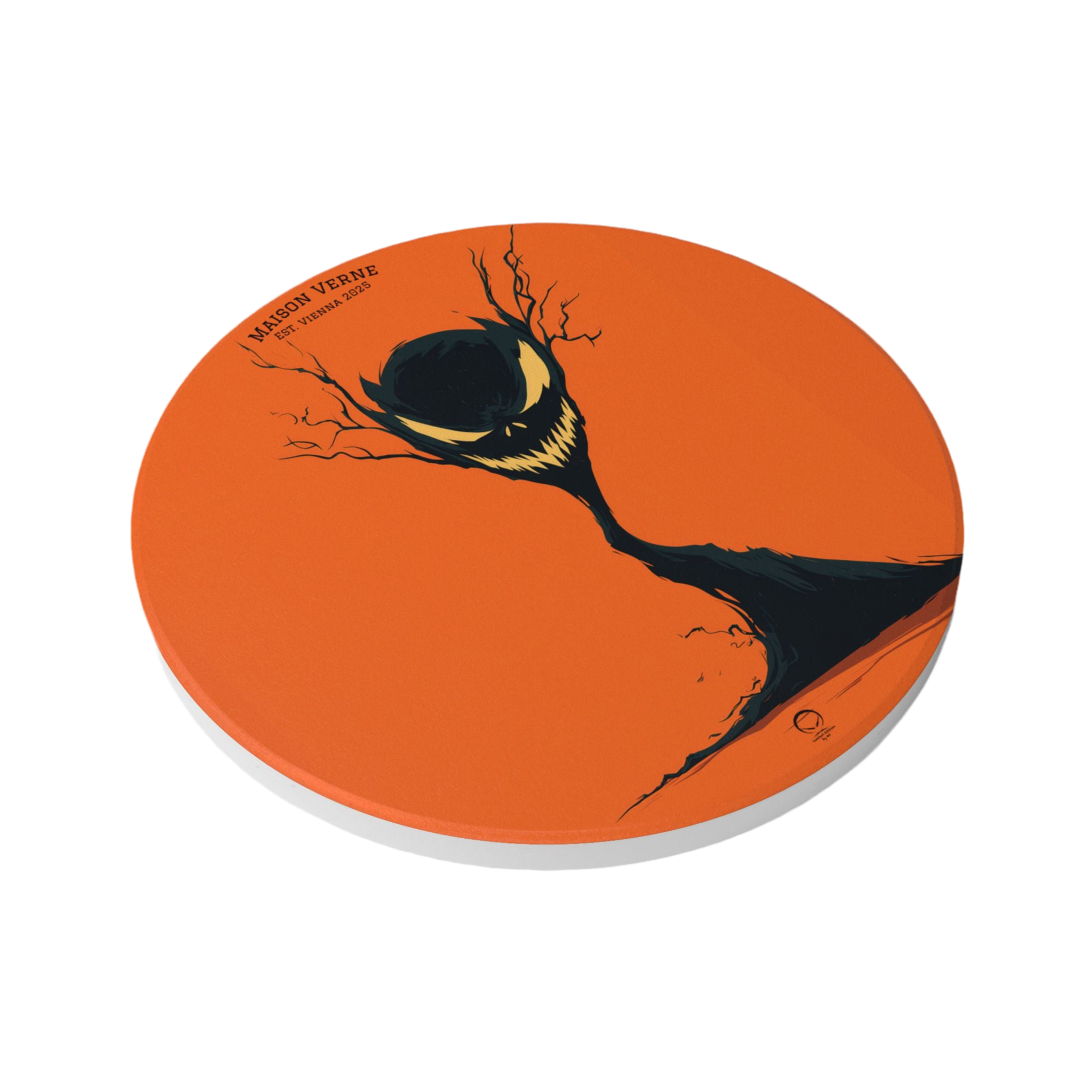 HALLOWEEN LIMITED EDITION Ceramic Coaster "The Grinning Tree" - 🎃👻 Wicked Elegance No. 26 👻🎃
