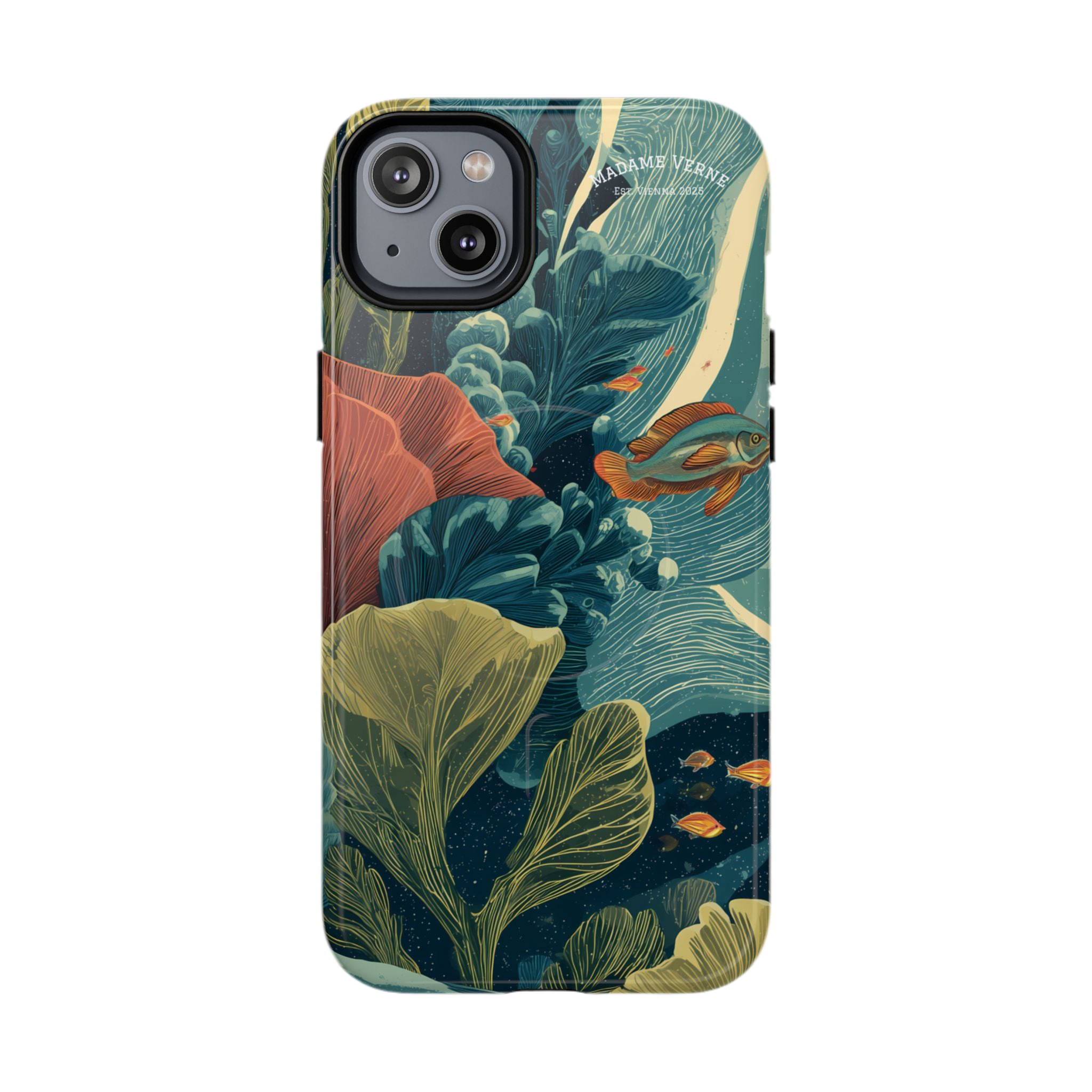 Maison Verne MagSafe iPhone-Schutzhülle "Celestial Reef" - Cosmic Botanicals No. 66