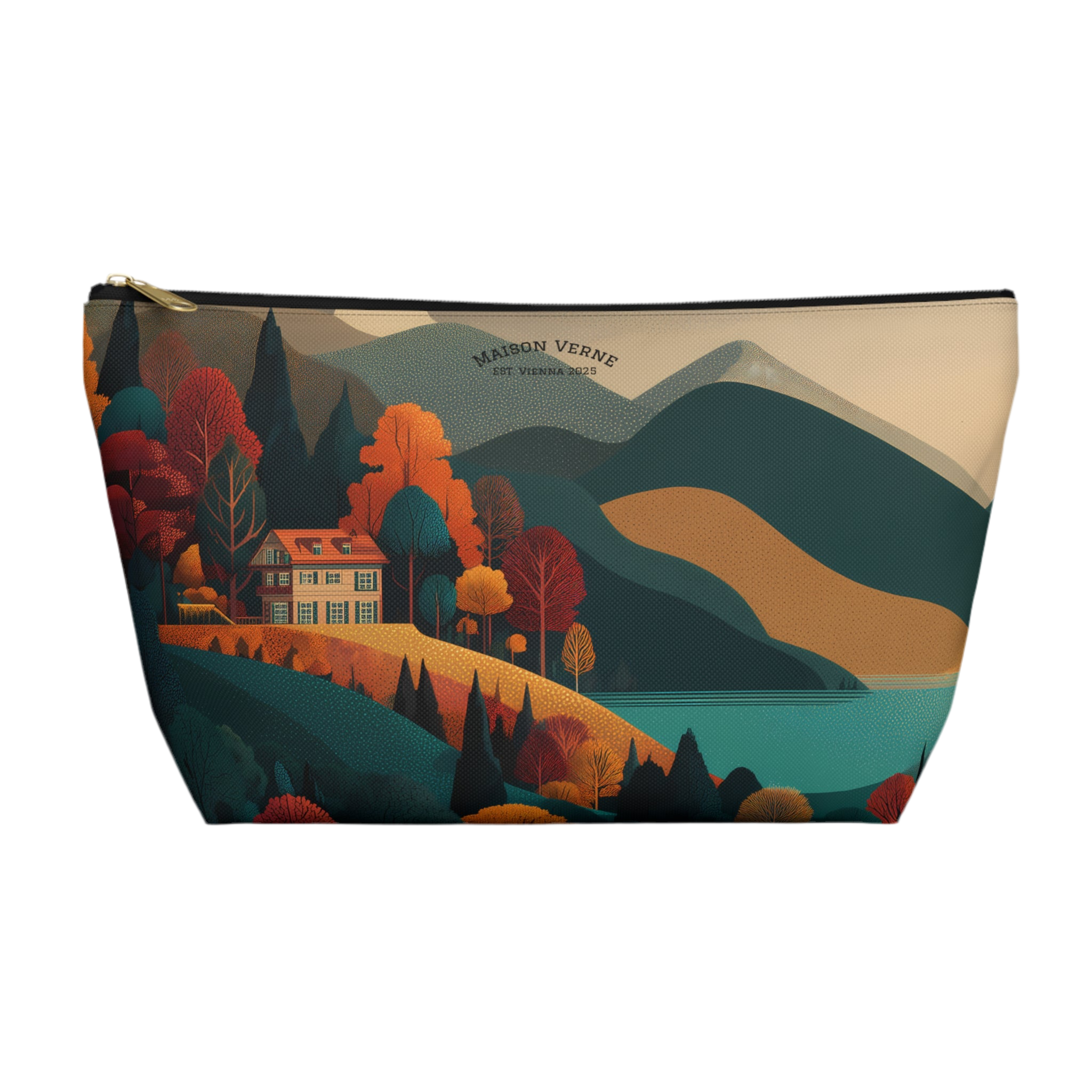 Maison Verne Kosmetiktasche "Twilight over Golden Hills" - Golden Autumn No. 20