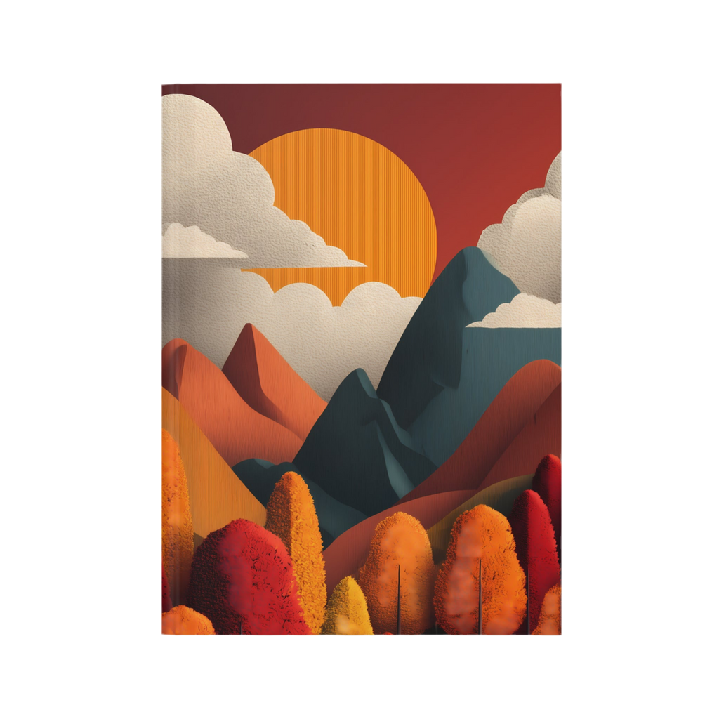 Maison Verne Hardcover Journal "Ember Peaks" - Golden Autumn No. 01