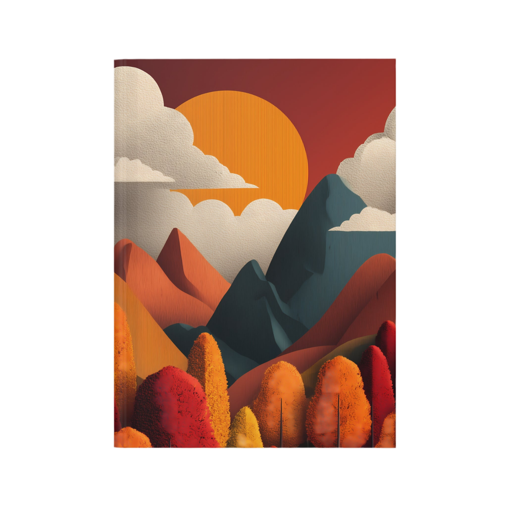 Maison Verne Hardcover Journal "Ember Peaks" - Golden Autumn No. 01